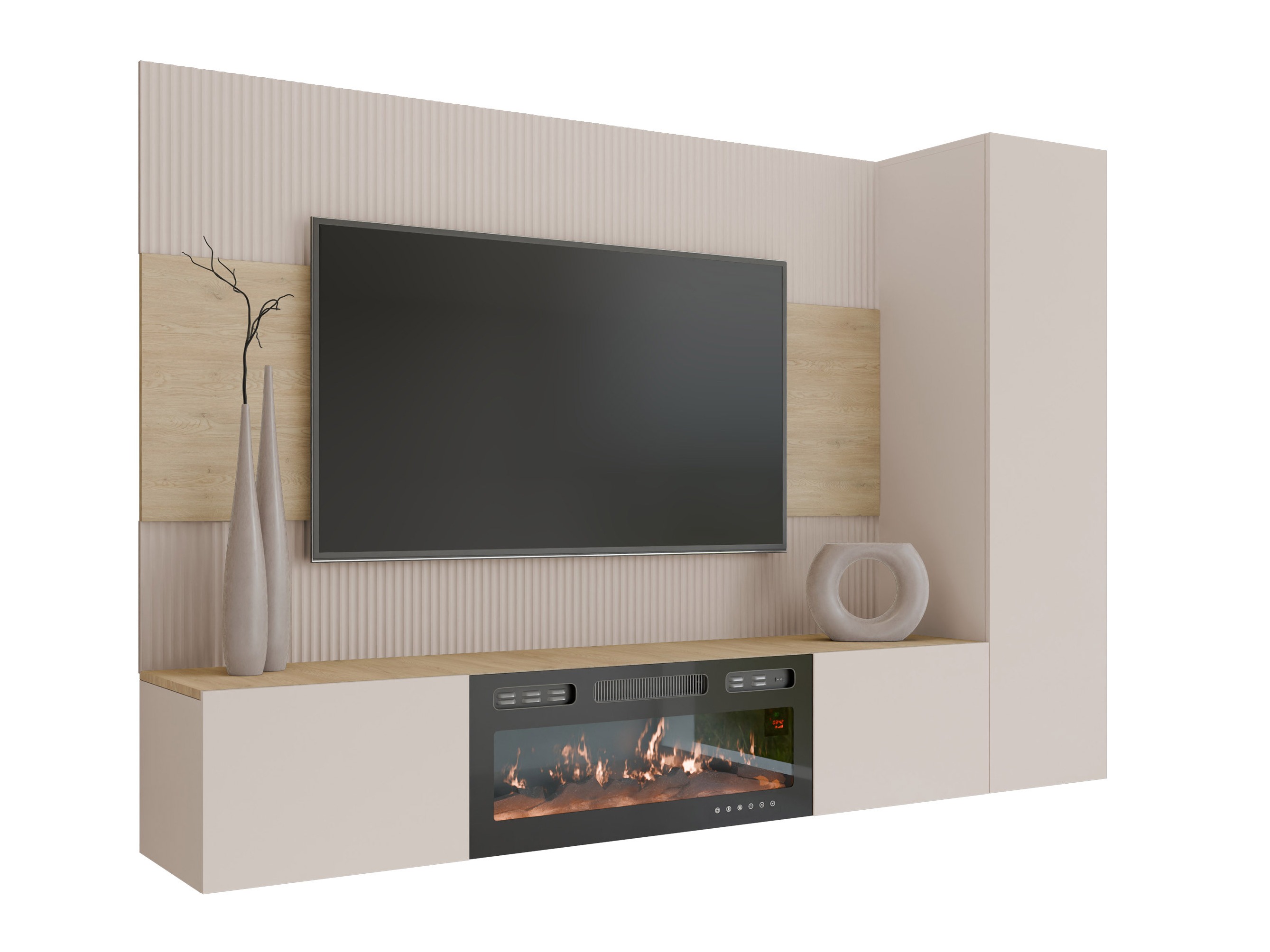 Woonkamerset Comfivo Salix IX (Beige + Cremona eiken)