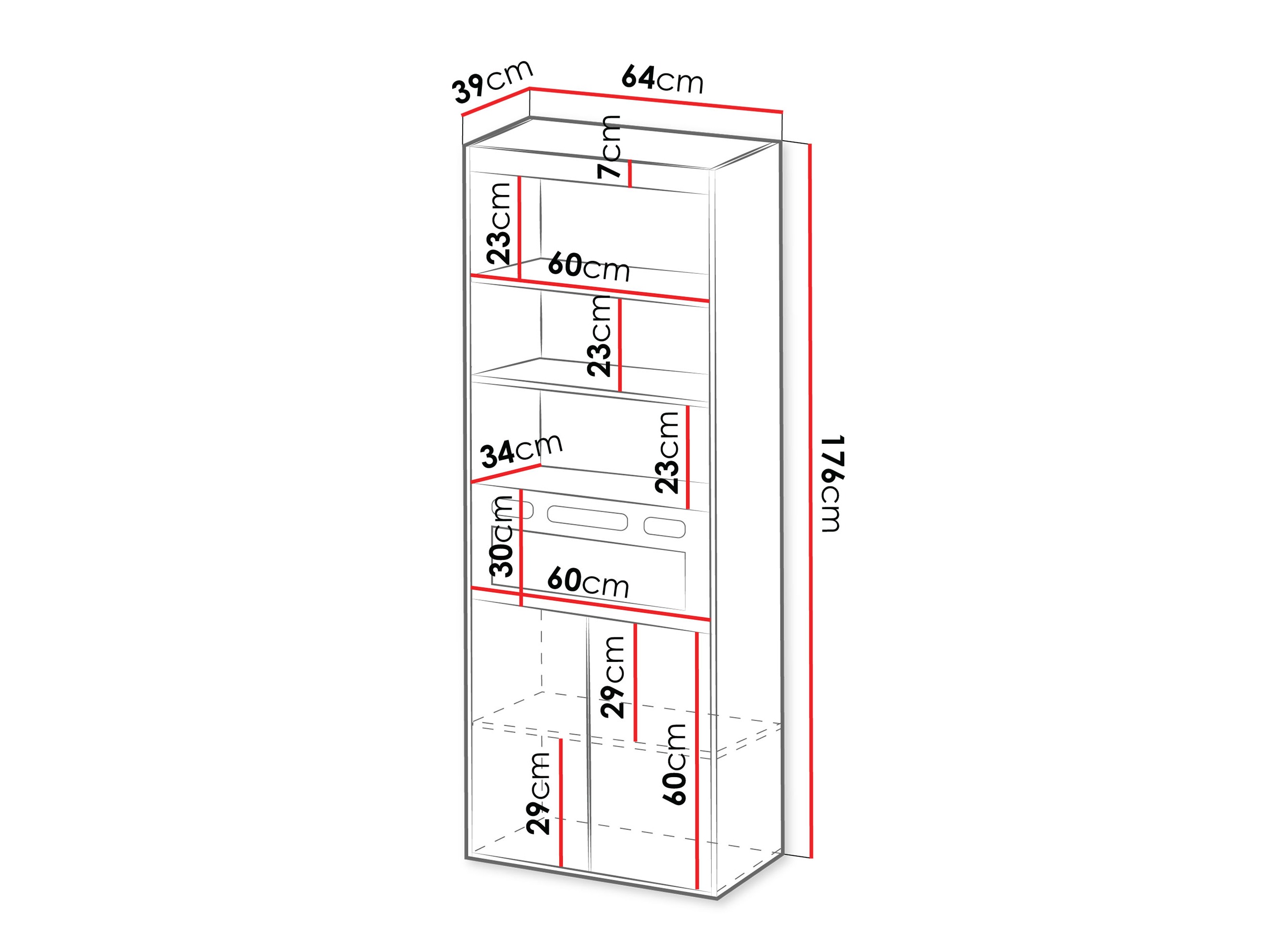 Boekenkast Tenfioa 105