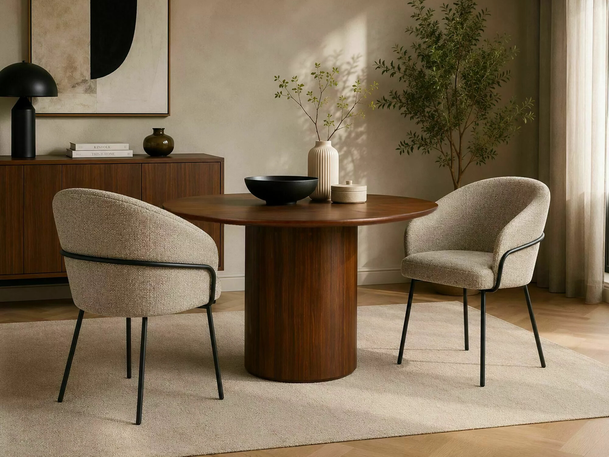 Tafel Detroit 1005 (Notenhout)