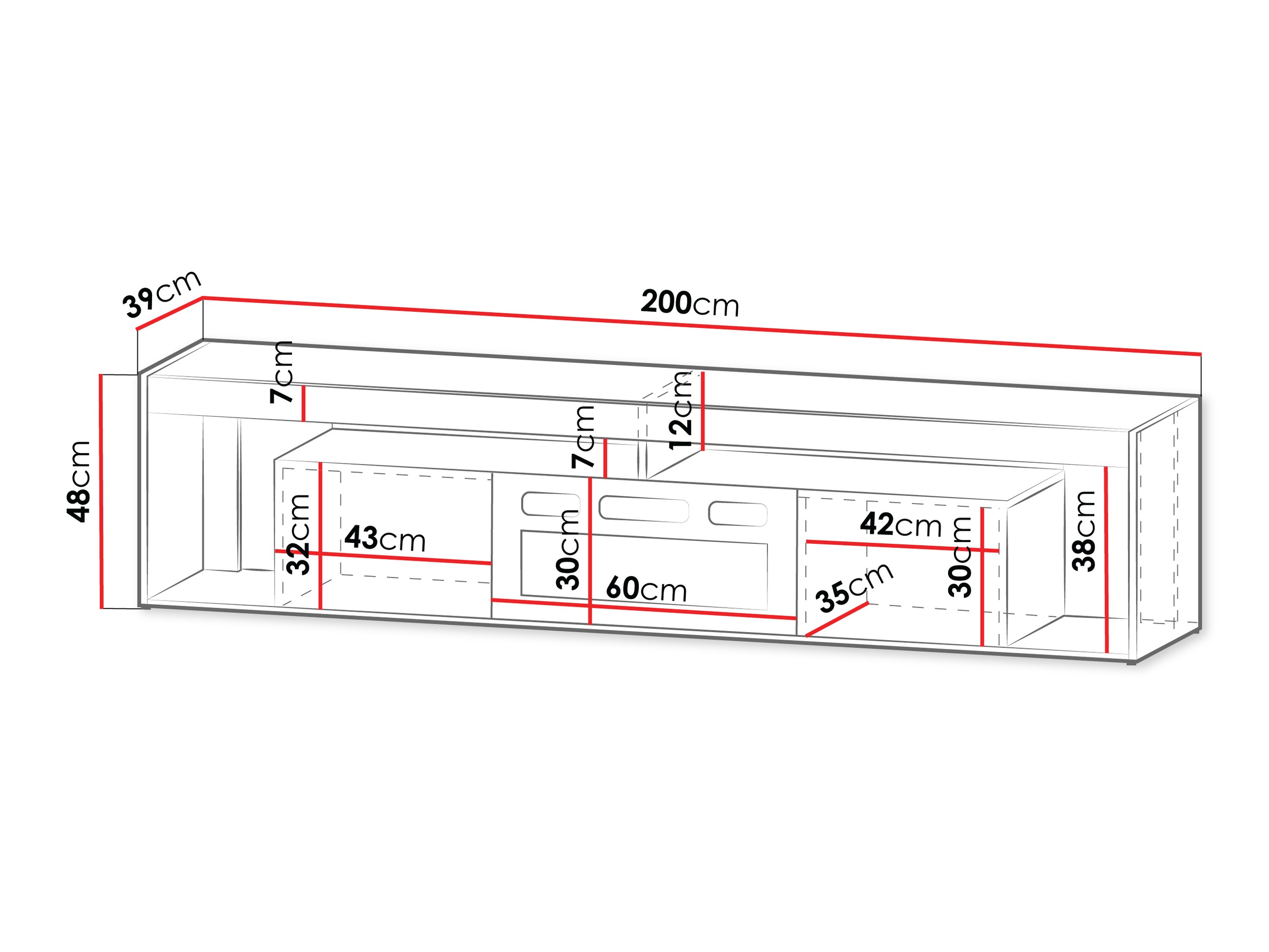TV-meubel Tenfioa 103