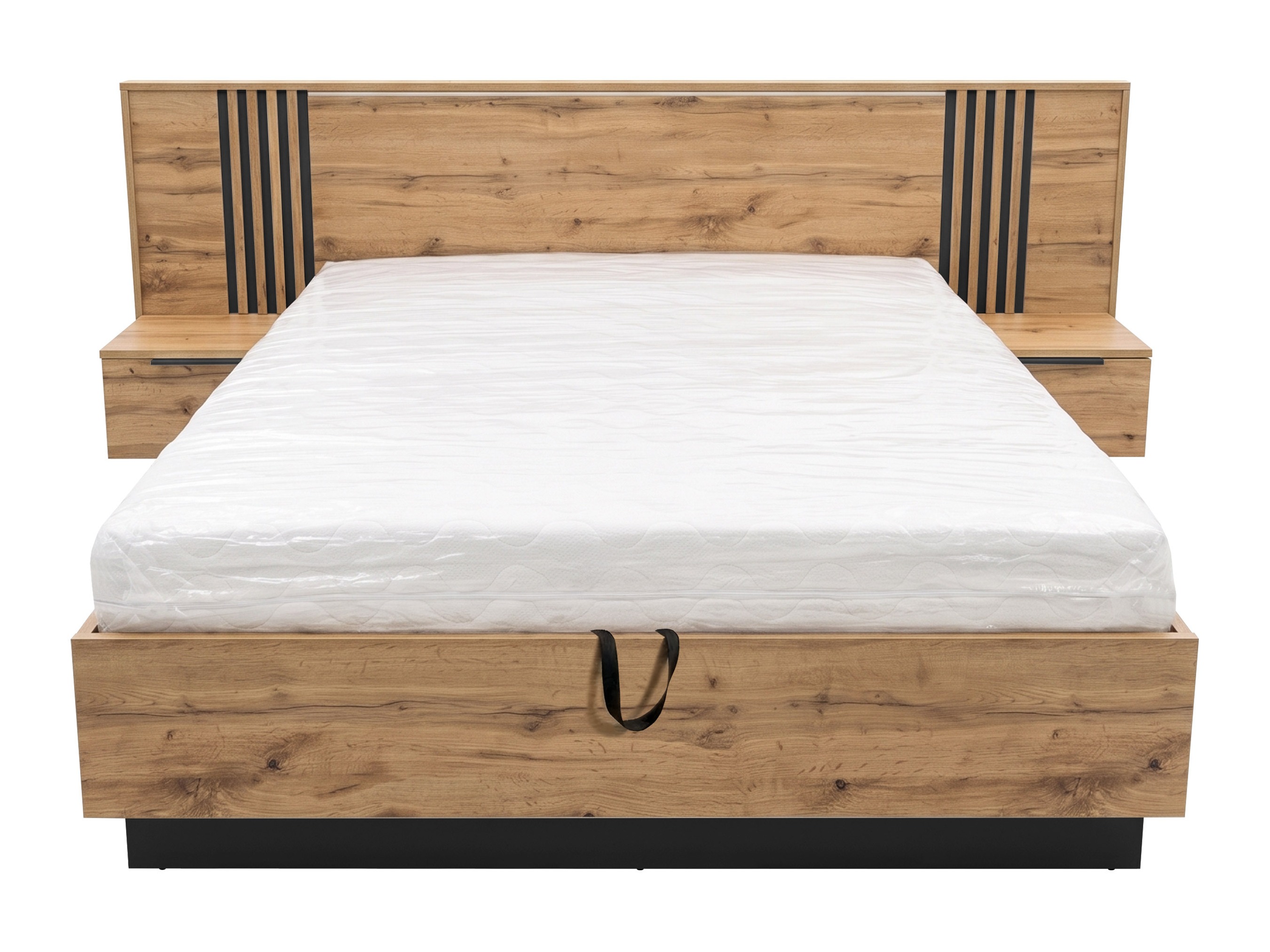 Bed Collis (Wotan eik + Zwart)