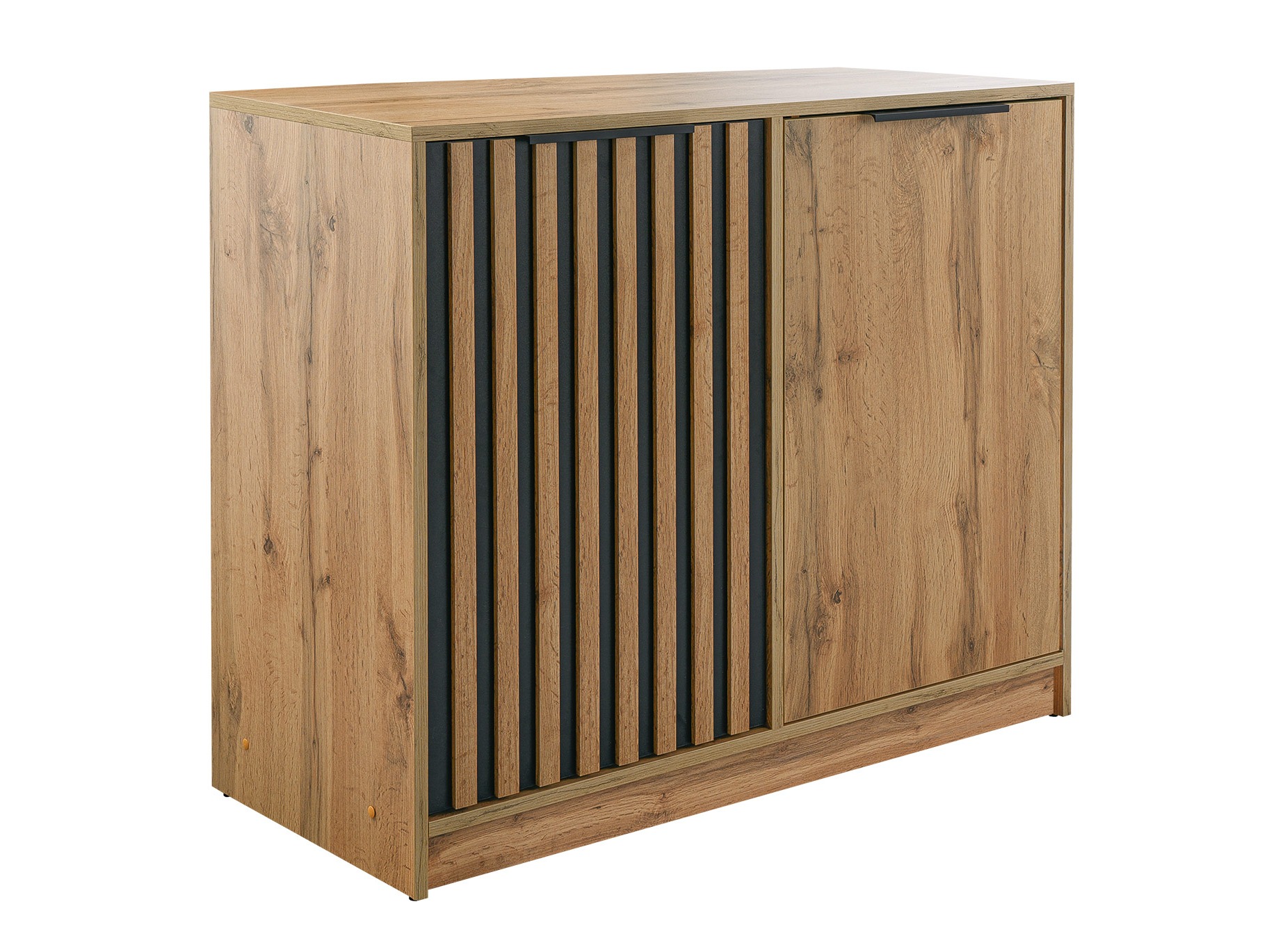 Dressoir Collis III (Wotan eik + Zwart)