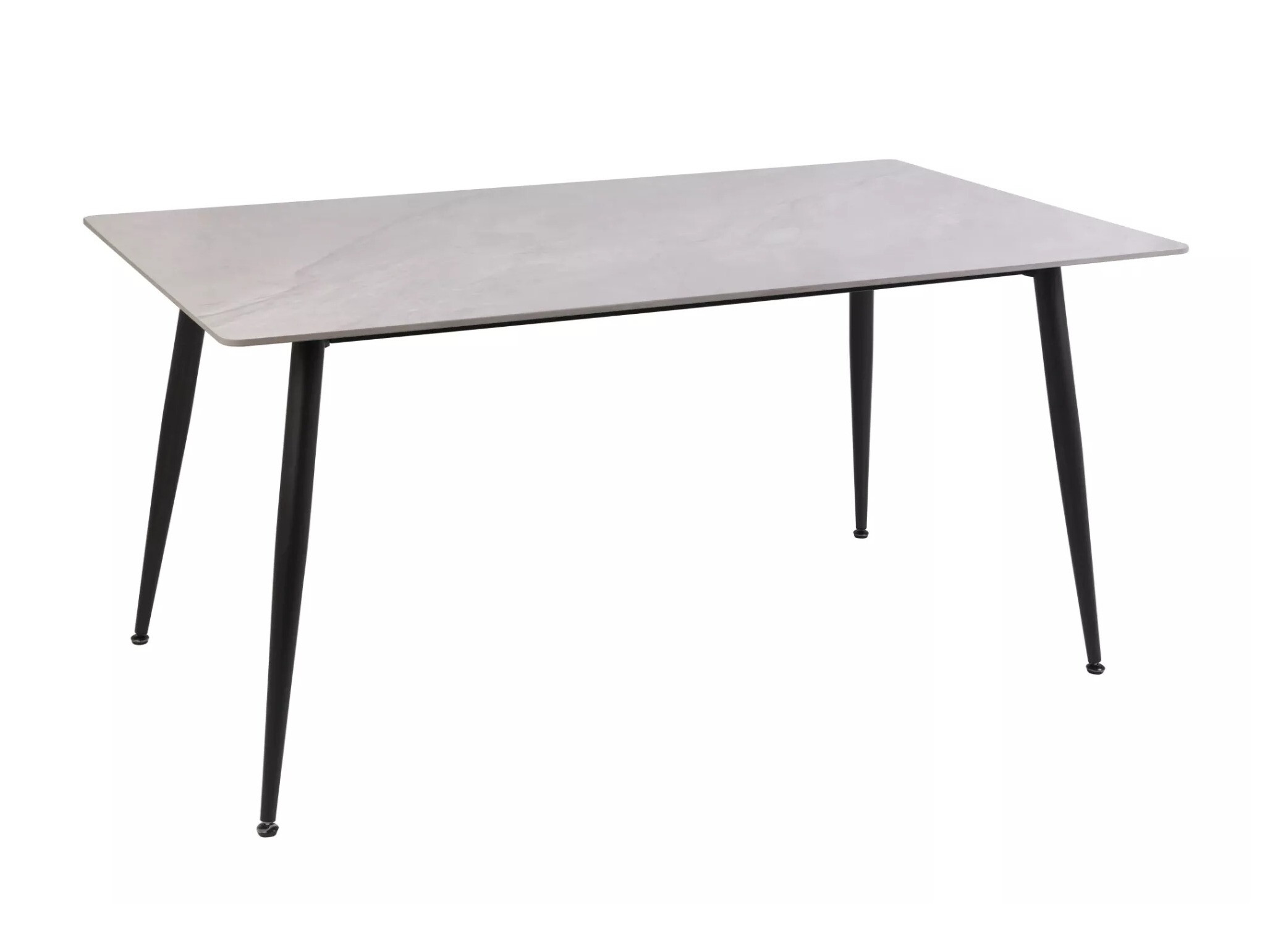 Tafel Detroit 779 (Grijs marmer + Zwart)