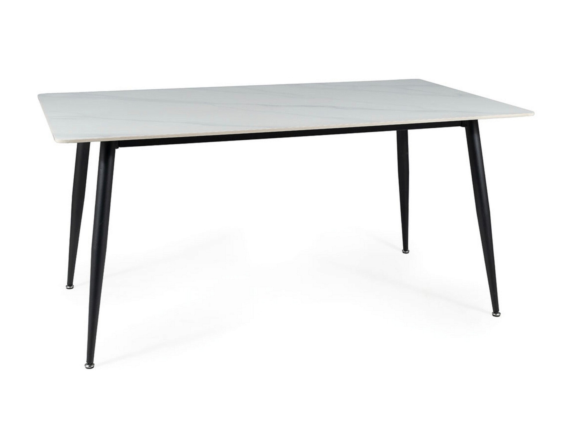 Tafel Detroit 779 (Wit marmer + Zwart)