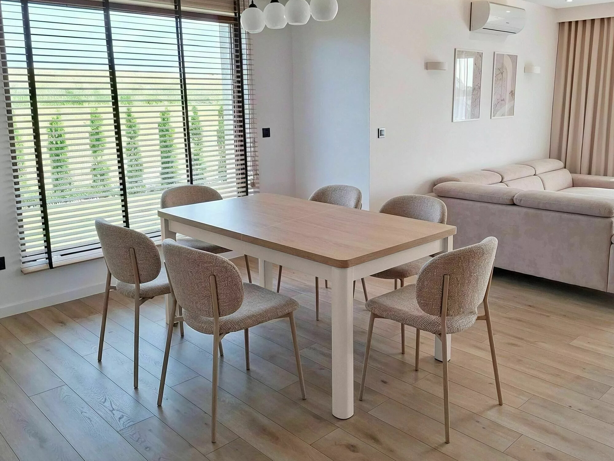 Tafel Detroit 1007 (Kasjmier + Cremona eiken)