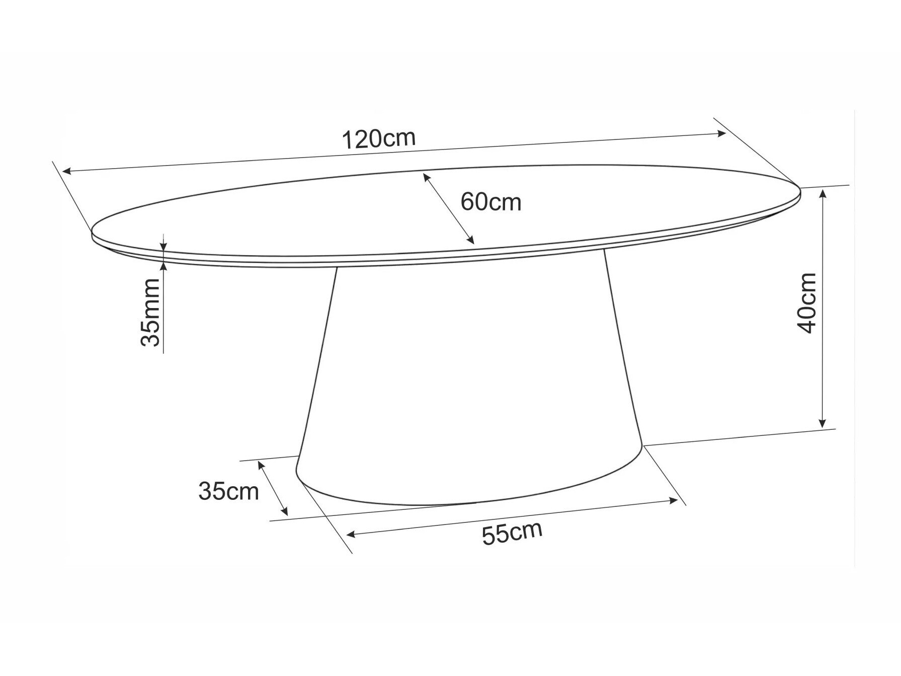 Salontafel Detroit 1014 (Ecru wit)