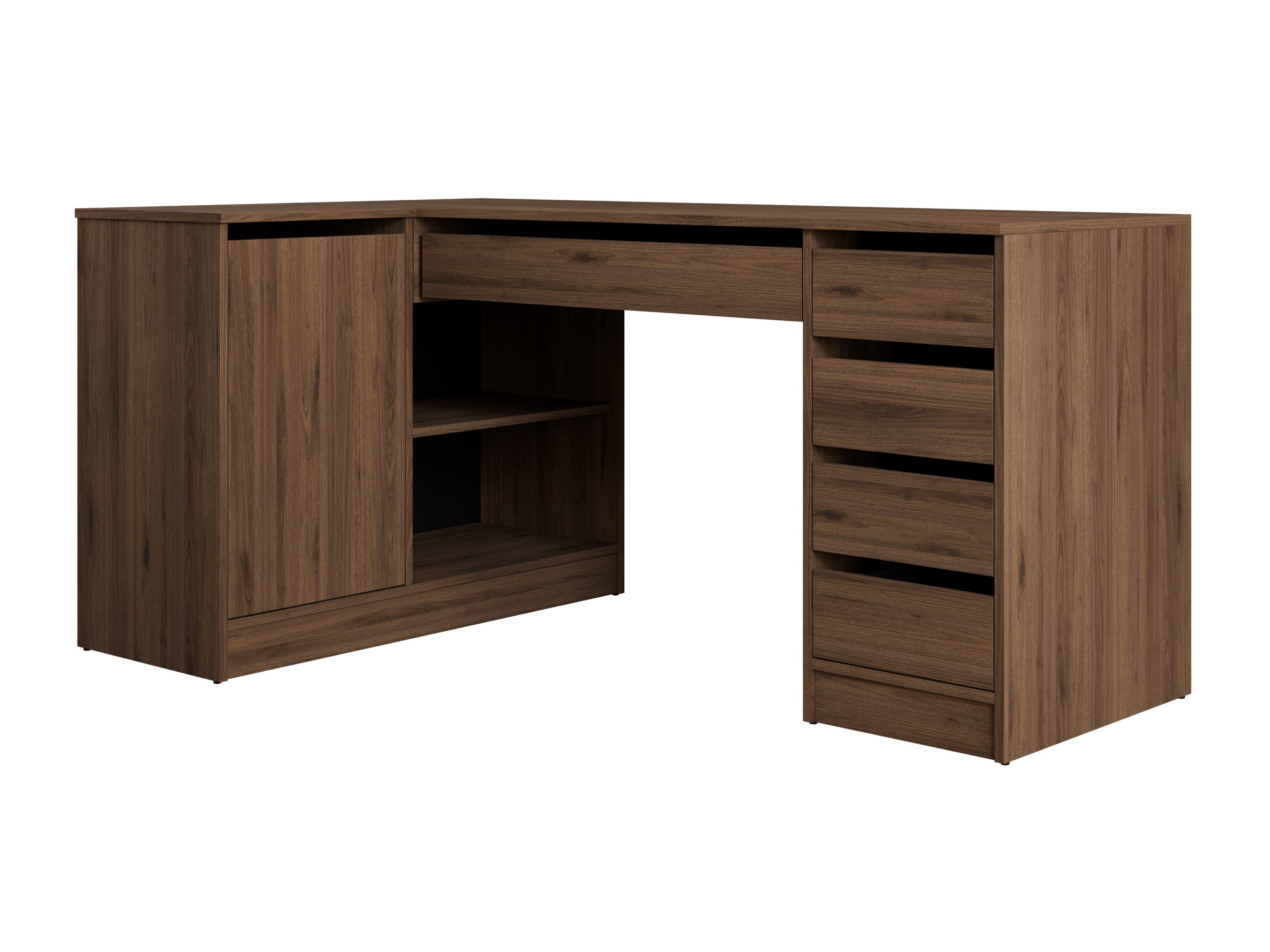 Hoekbureau Comfivo Terros III (Notenhout)