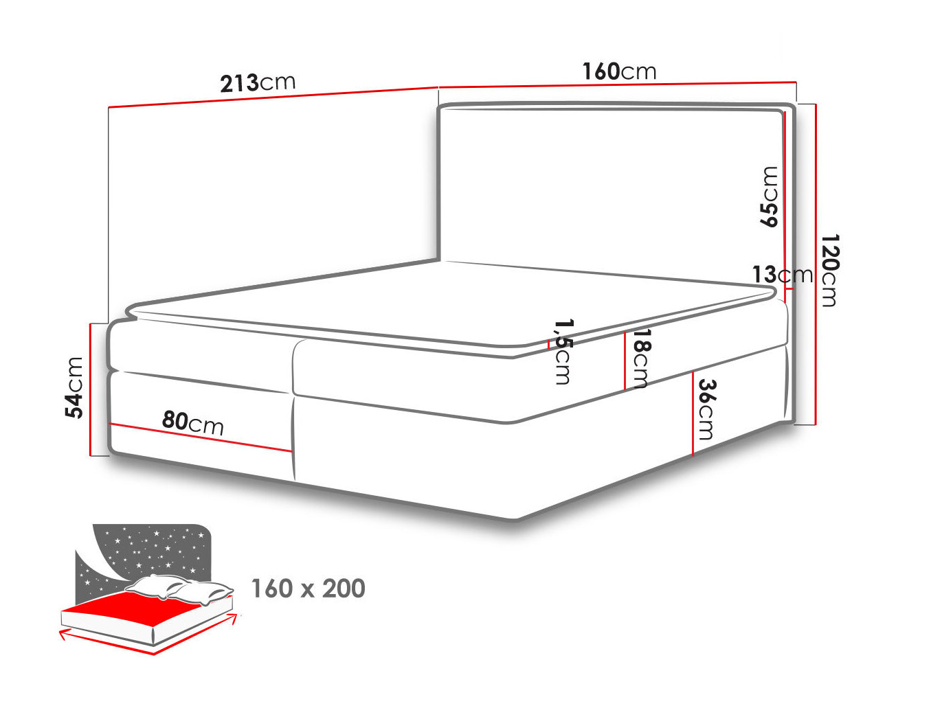 Boxspring Butyrum (Muna 02)