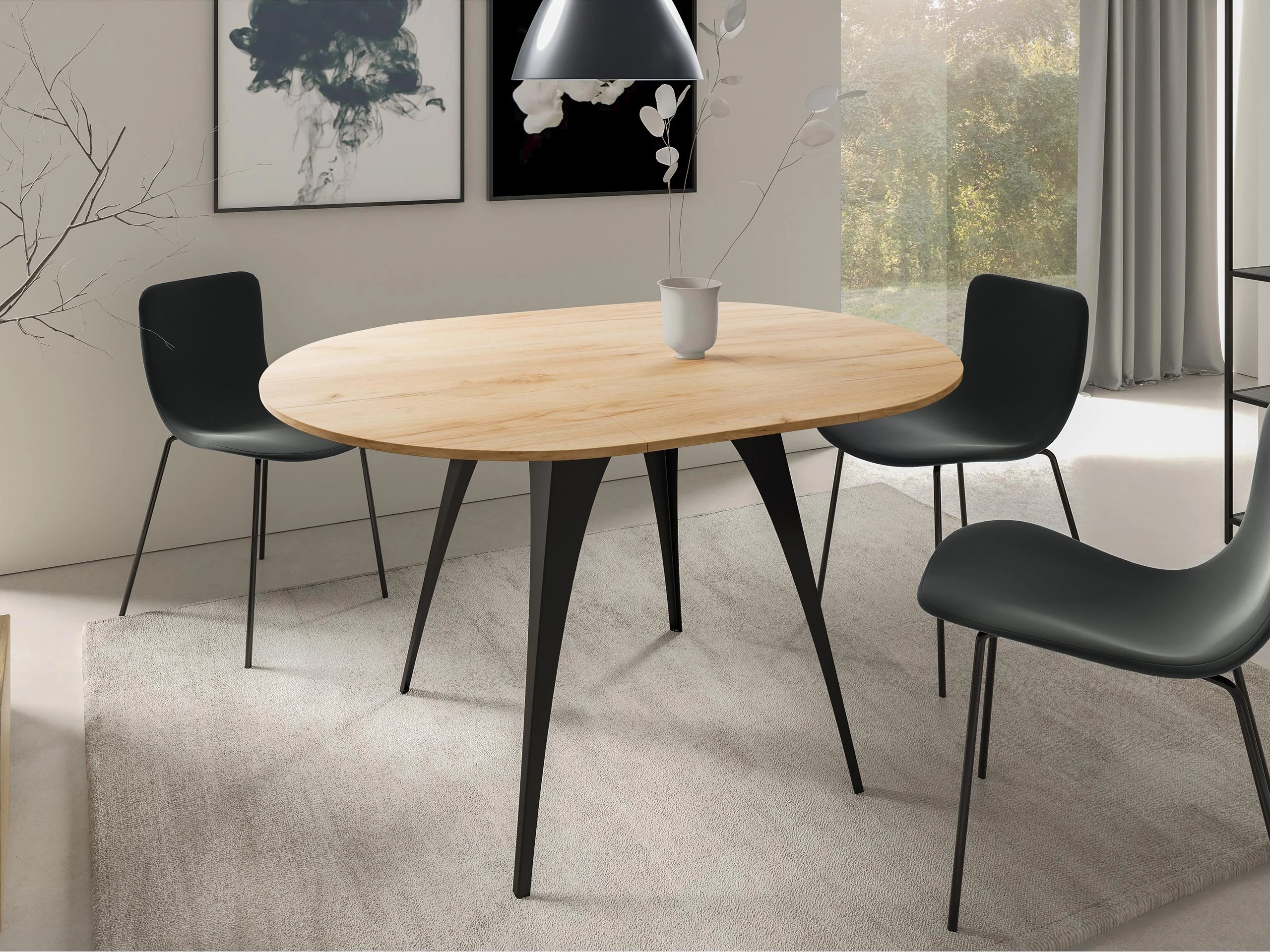 Tafel Oswego 132 (Ambachtelijke gouden eik)
