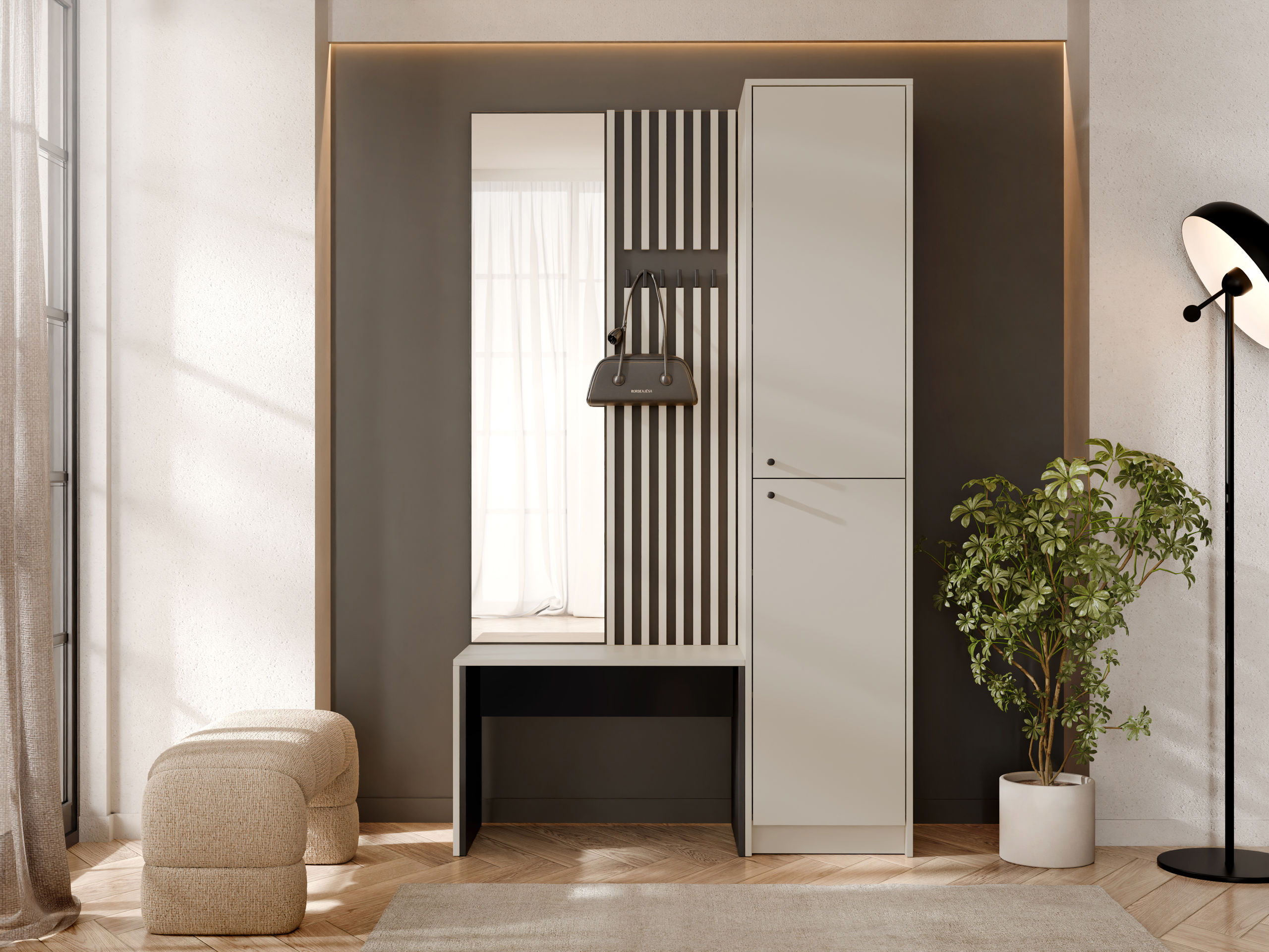 Gangmeubelset Comfivo Nomas (Beige + Zwart)