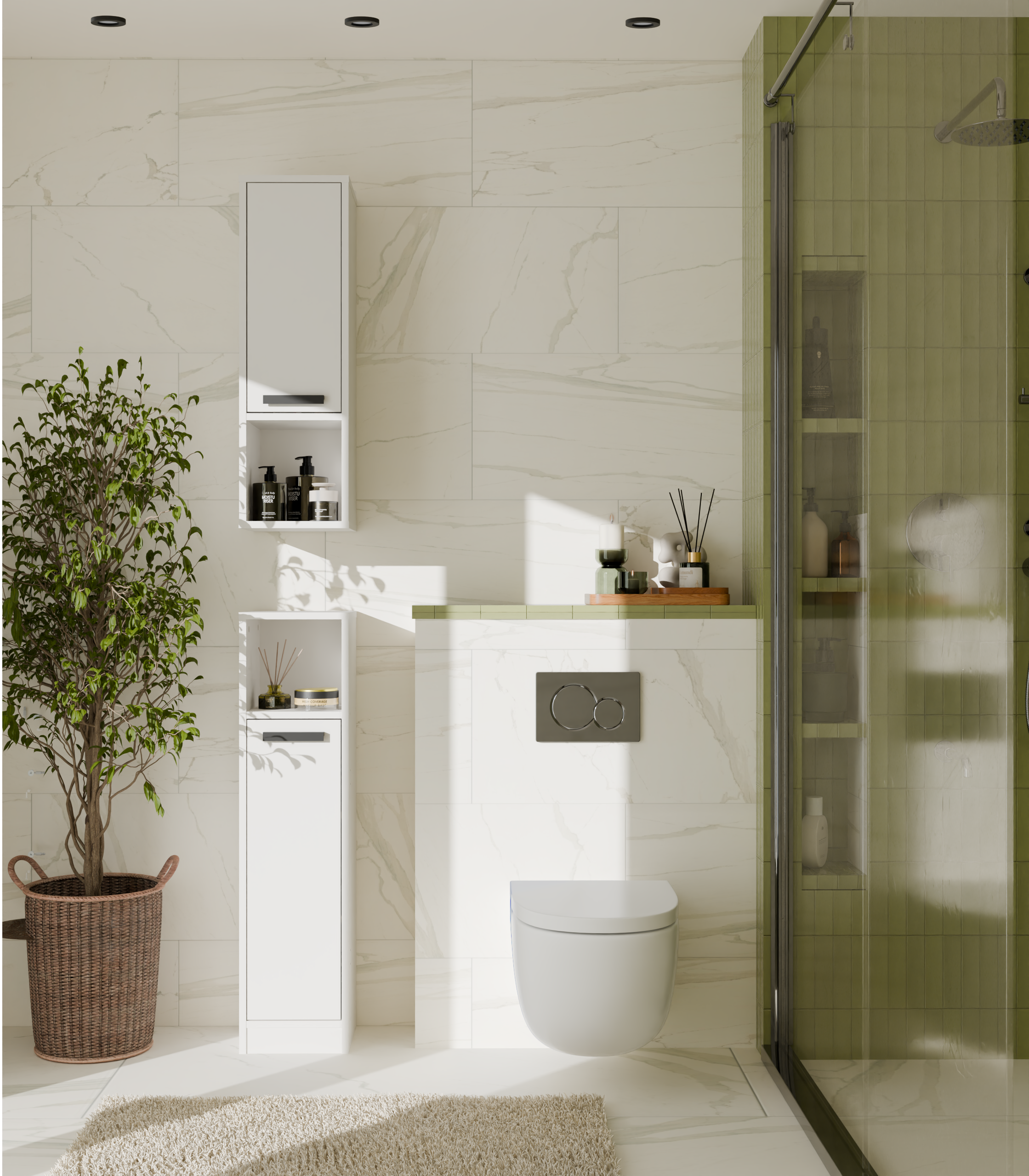 Wand badkamermeubel Mandeville 382 (Wit)