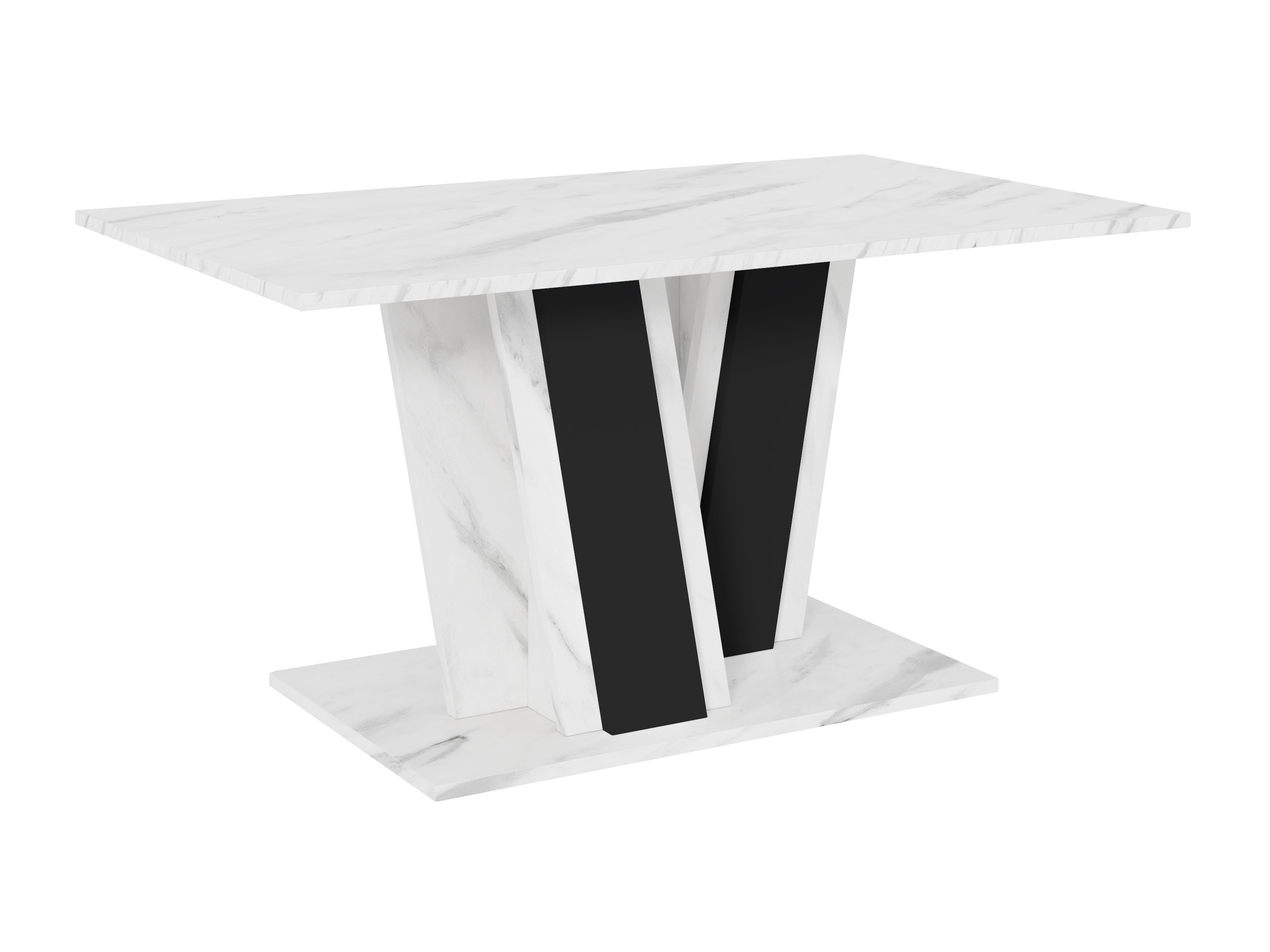 Salontafel Goodyear 138 (Wit marmer + Zwart)