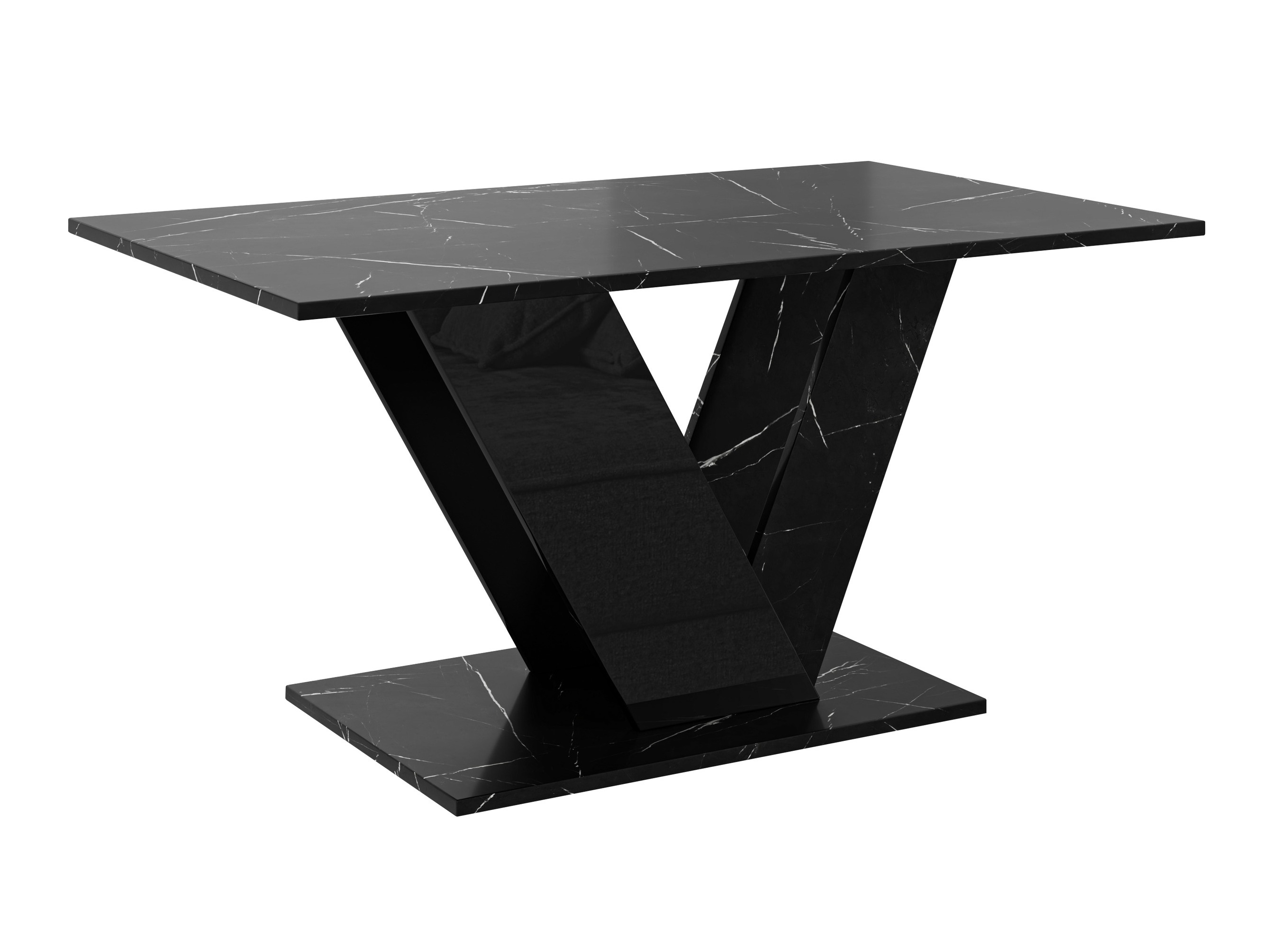 Salontafel Goodyear 142 (Zwart marmer + Zwart)