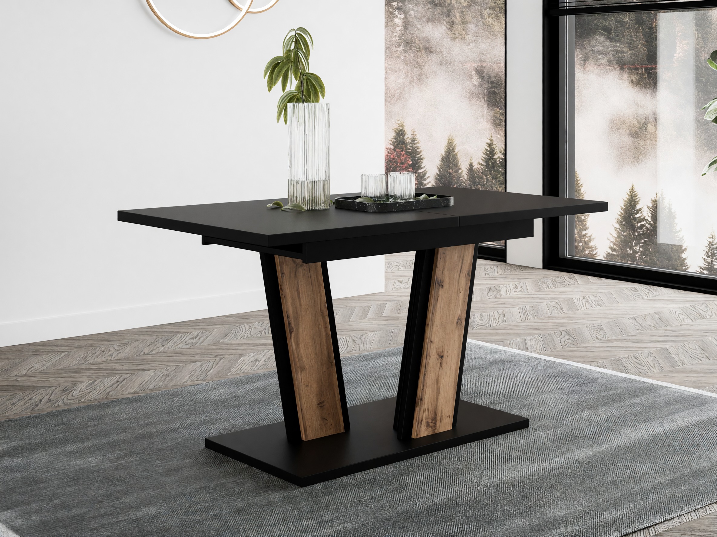 Tafel Goodyear 139 (Zwart + Wotan eik)