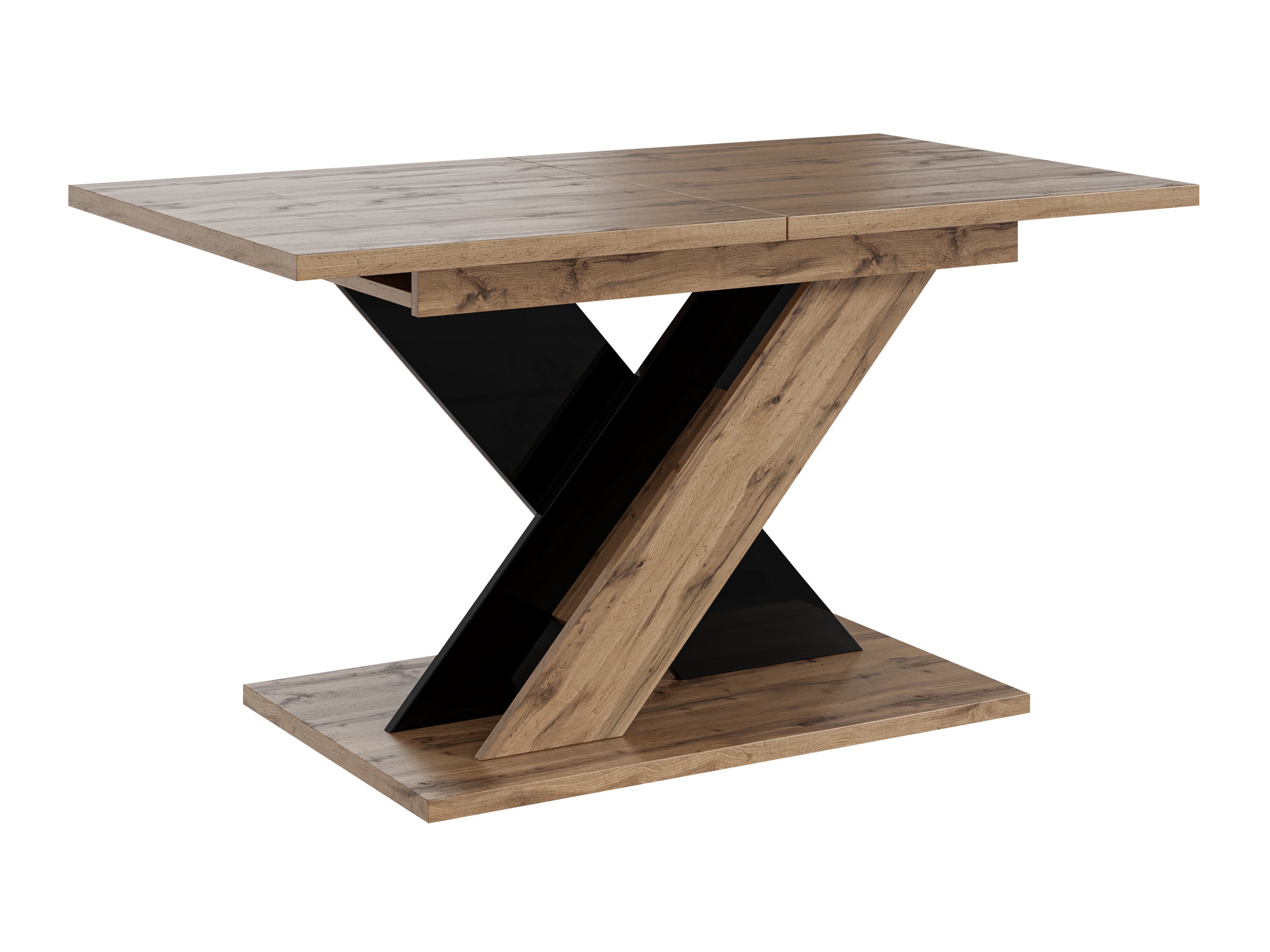 Tafel Goodyear 141 (Wotan eik + Glanzend zwart)