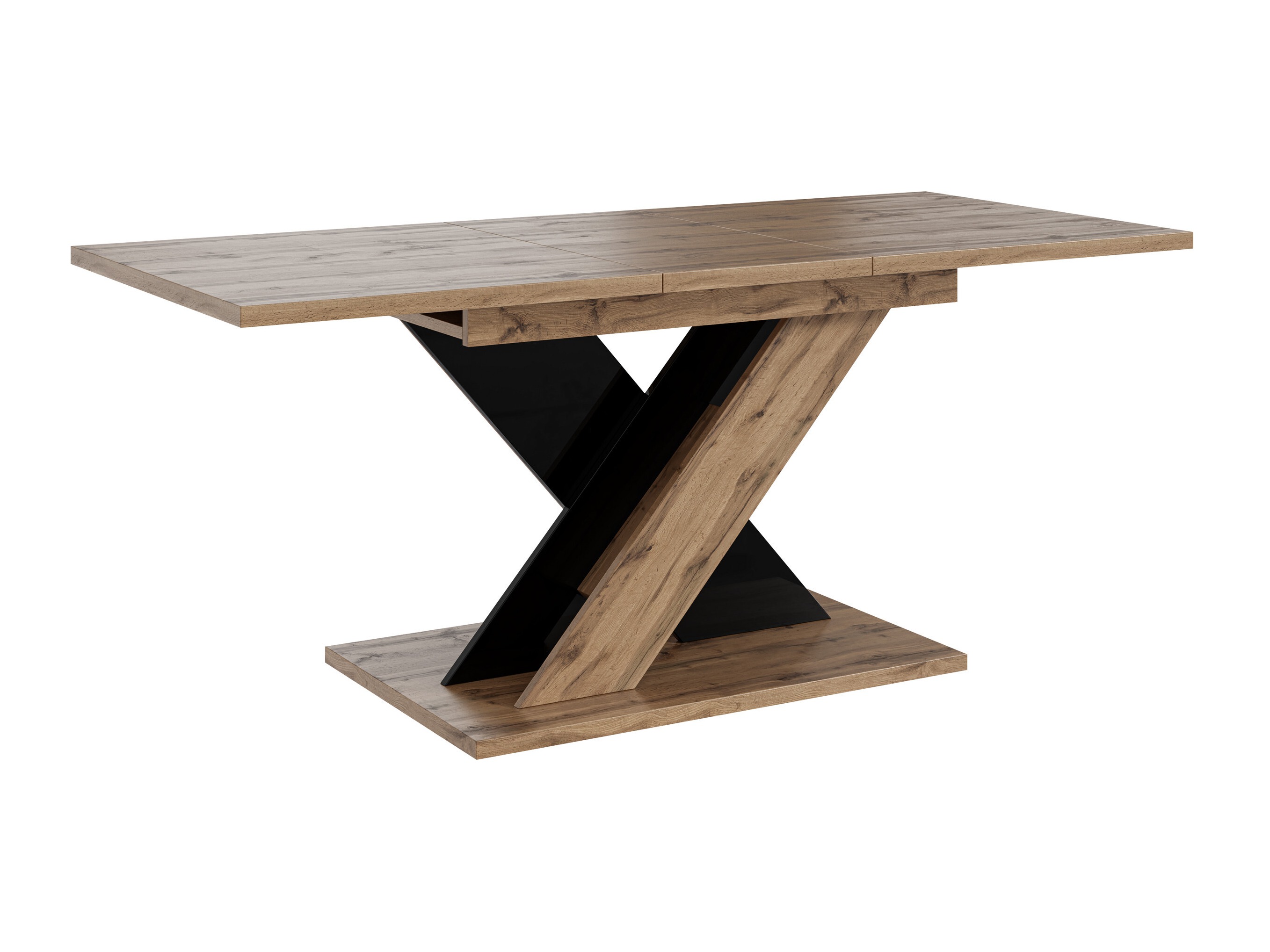 Tafel Goodyear 141 (Wotan eik + Glanzend zwart)