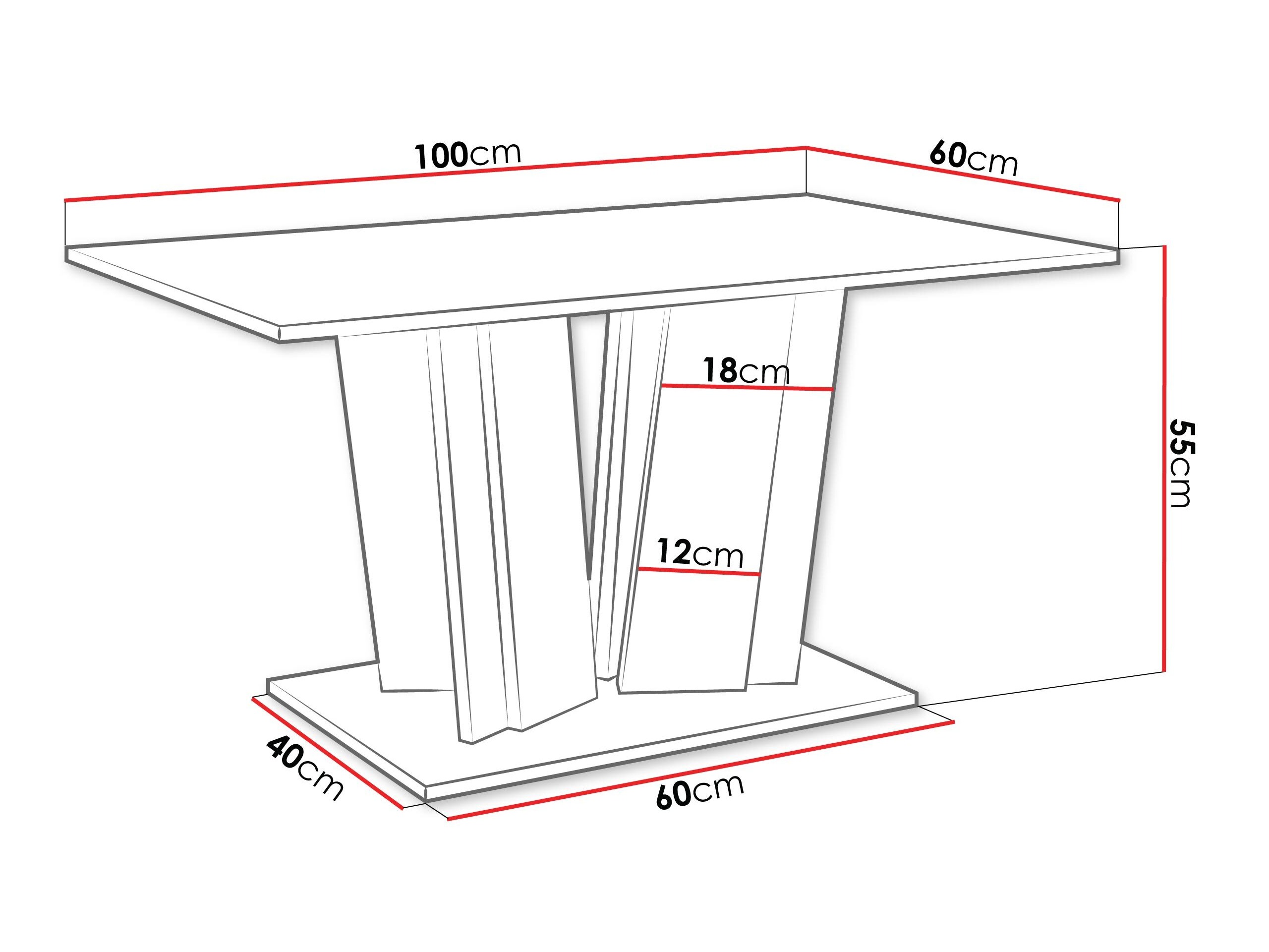 Salontafel Goodyear 143 (Zwart marmer + Zwart)