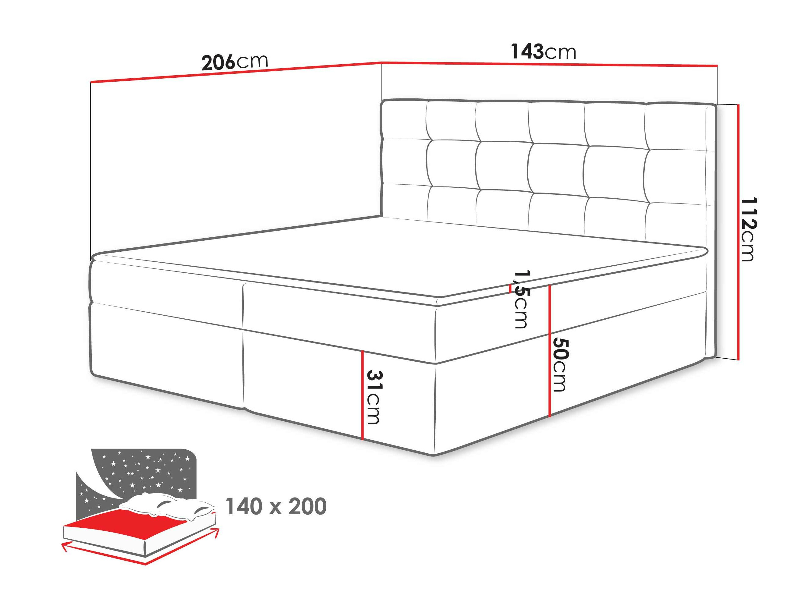 Boxspring Comfivo Osculum I (Soft 017)