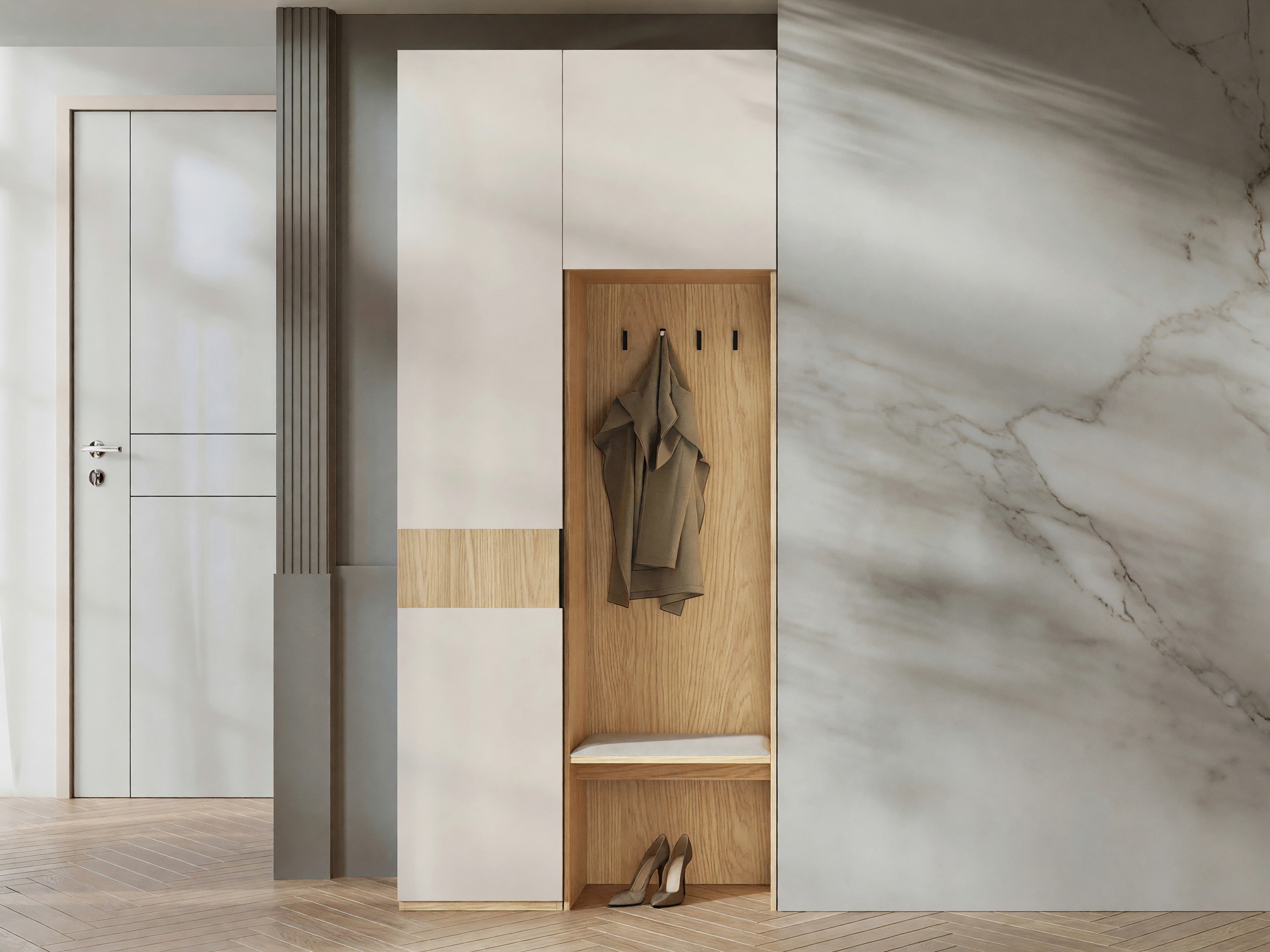 Gangmeubelset Toledo 148 (Eiken + Beige)