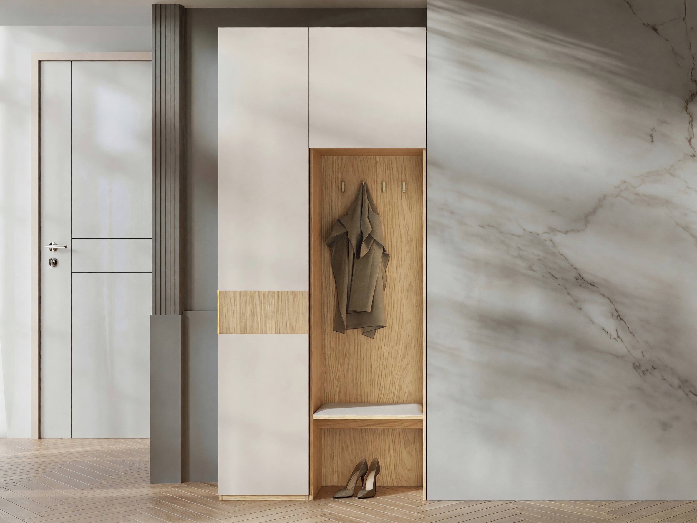 Gangmeubelset Toledo 148 (Eiken + Beige)