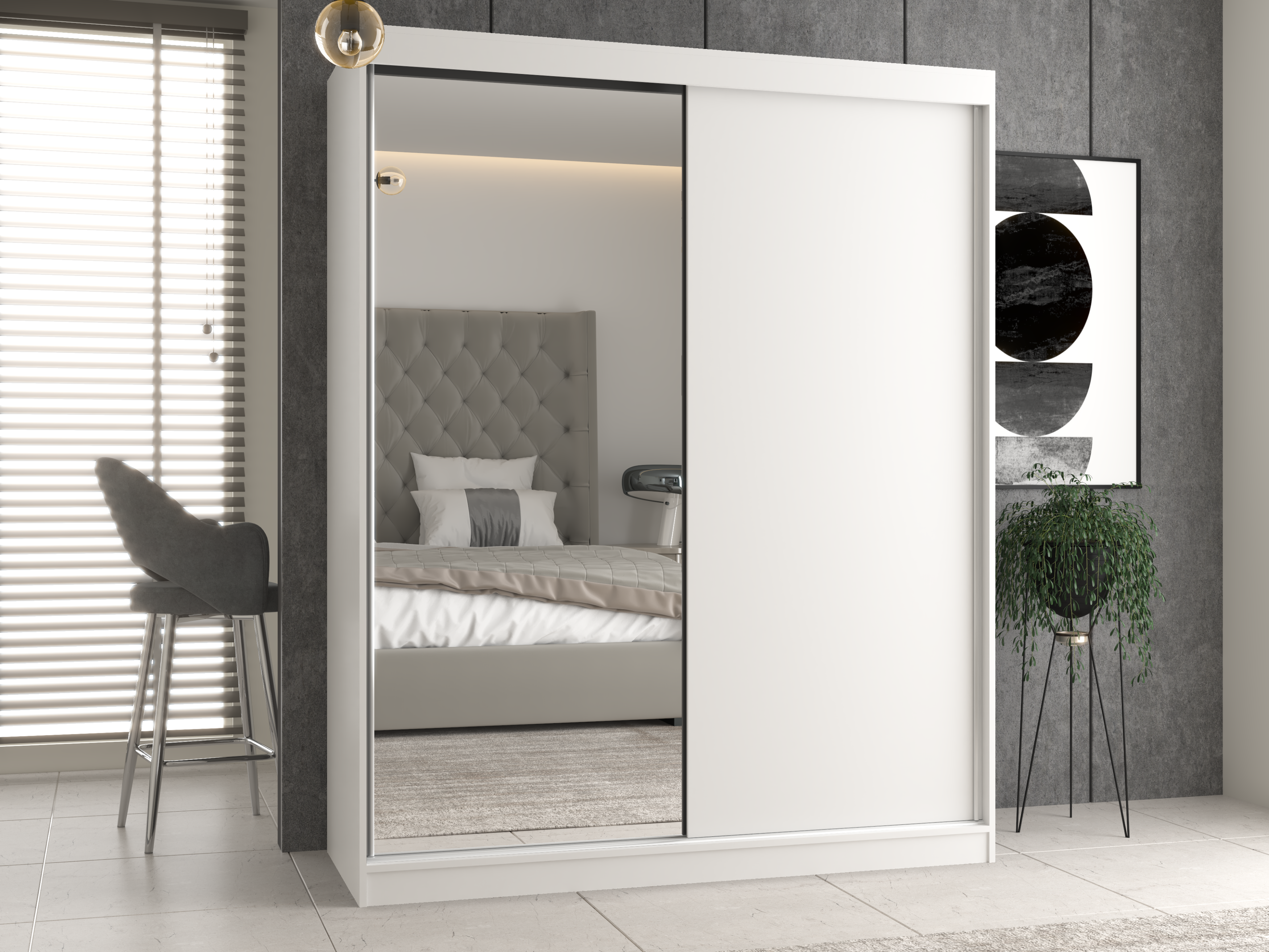Kledingkast Mandeville 383 (Wit)
