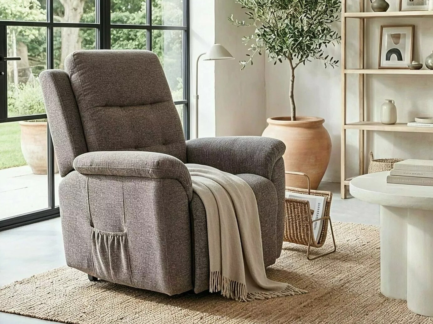 Relaxfauteuil Detroit 1042 (Grijs)
