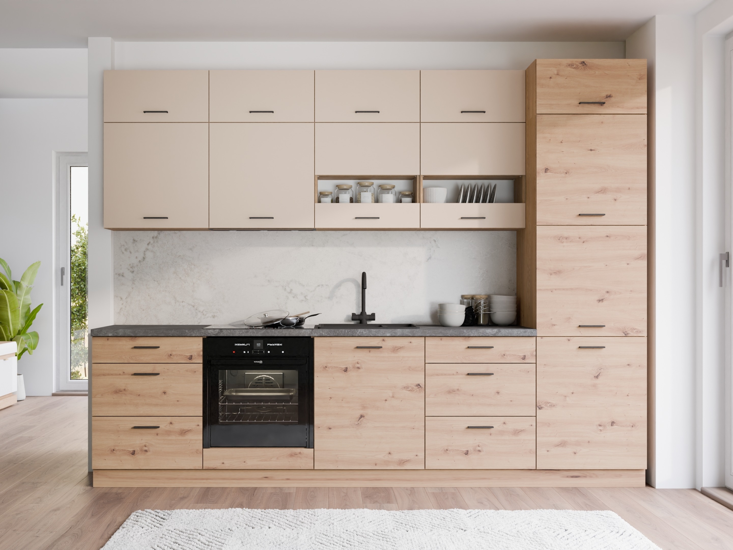 Modulaire wandkast Ati Cashmere 136