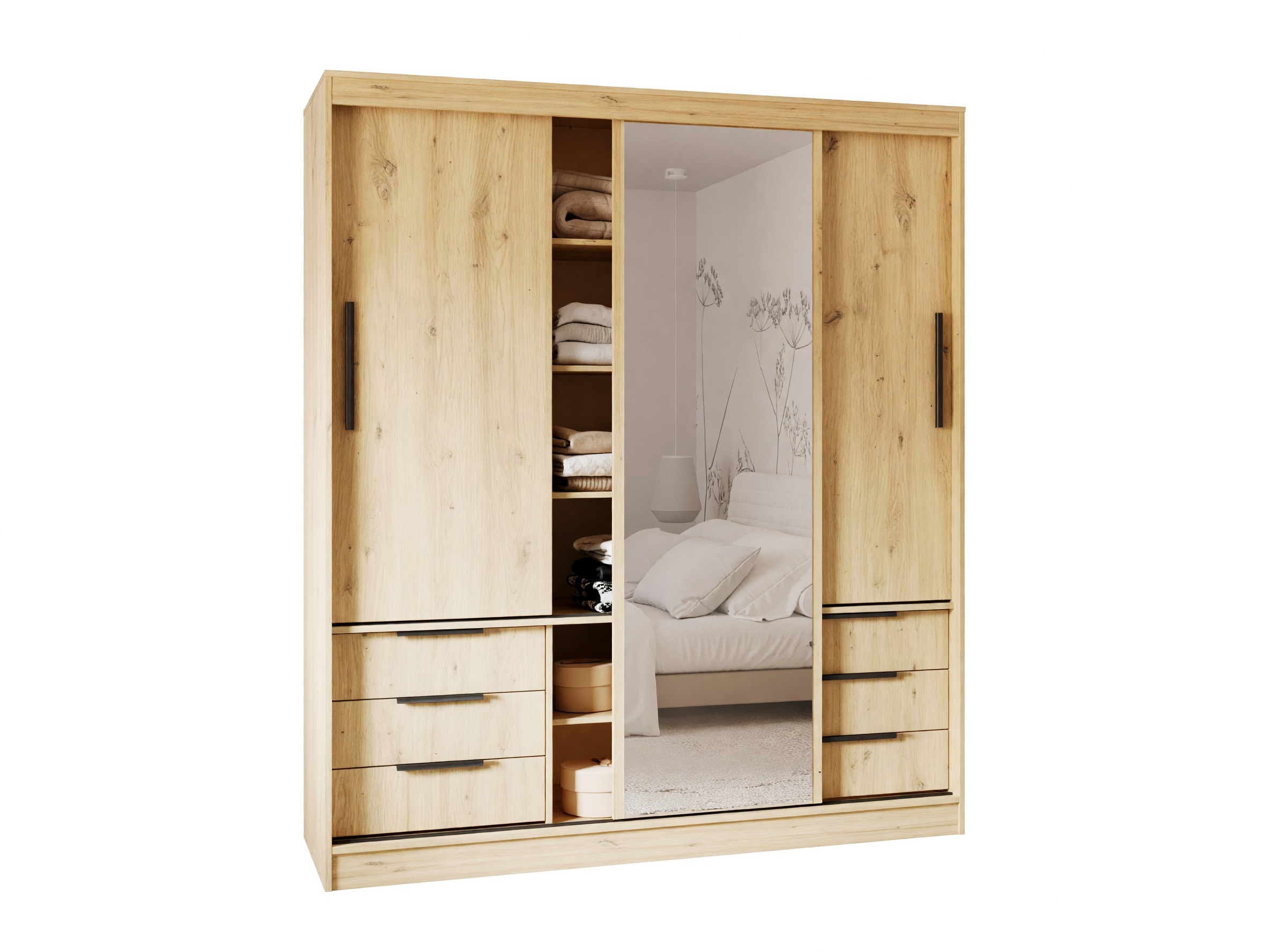 Kledingkast Fresno 184 (Artisan eiken)