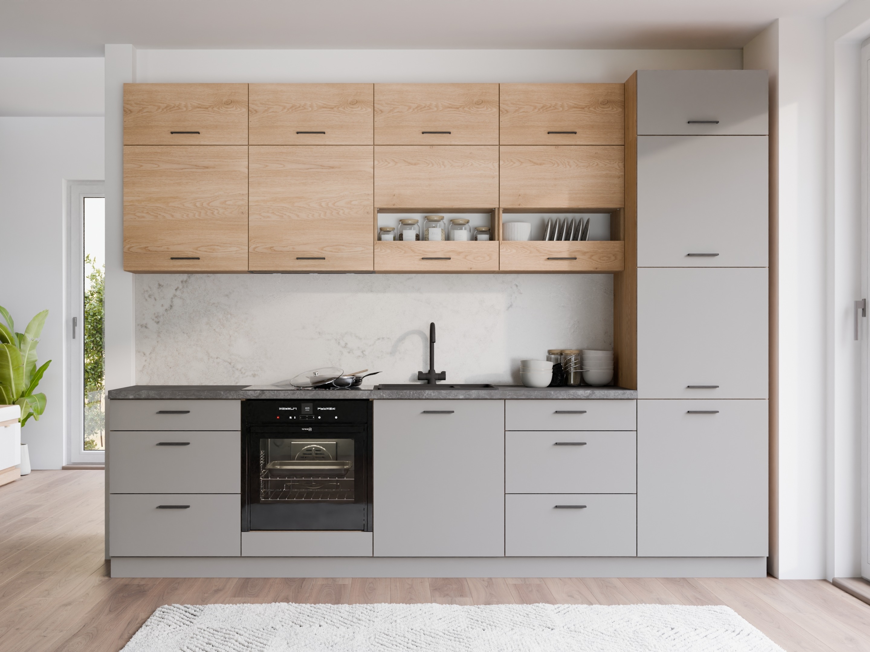 Modulaire kast met deuren Ati Grey Artisan 106