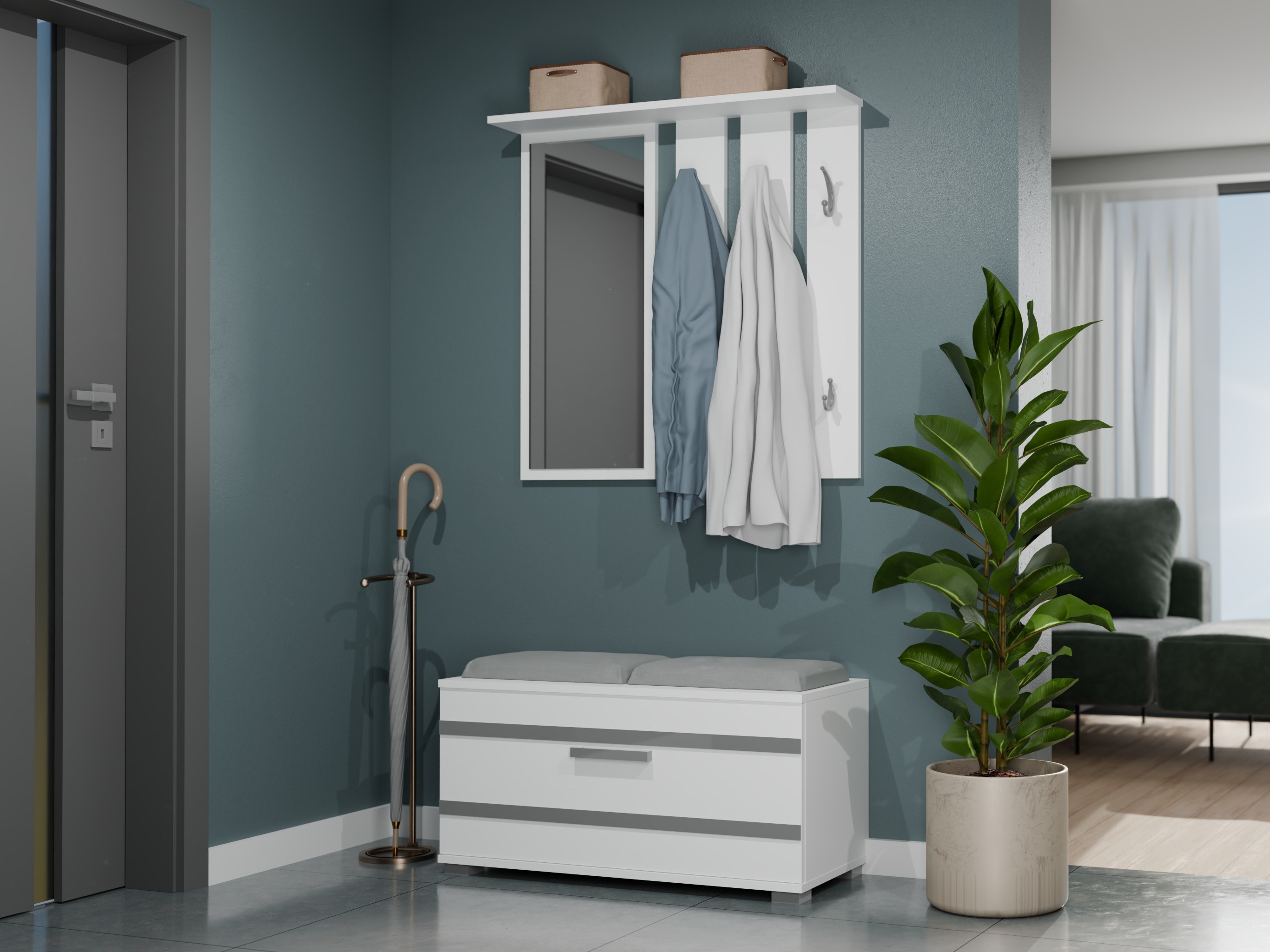 Gangmeubelset Mandeville 396 (Wit)
