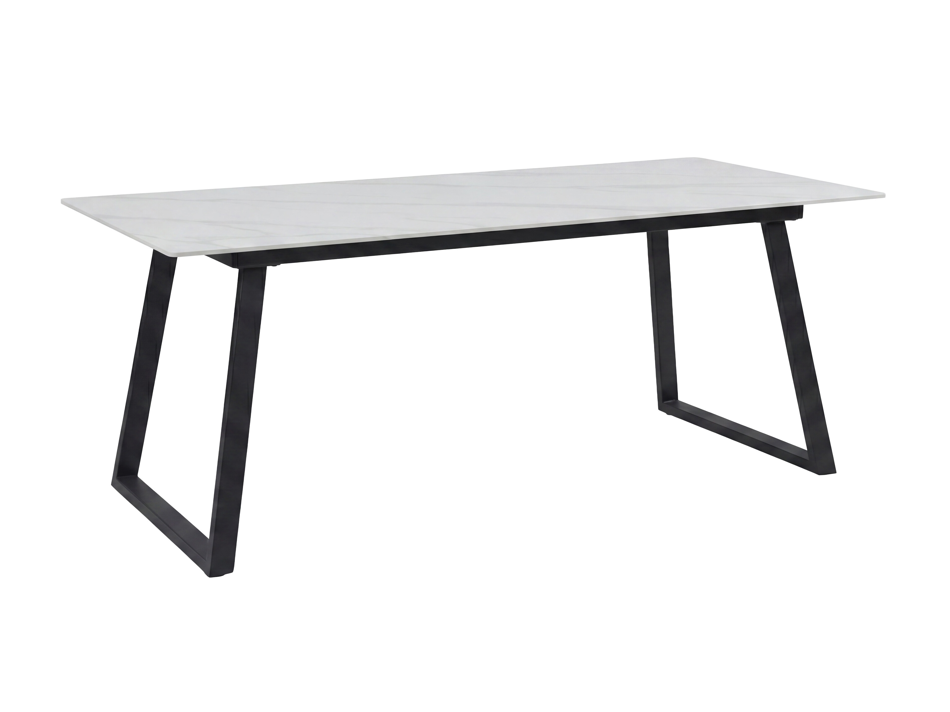 Tafel Dallas 5355 (Wit marmer + Zwart)