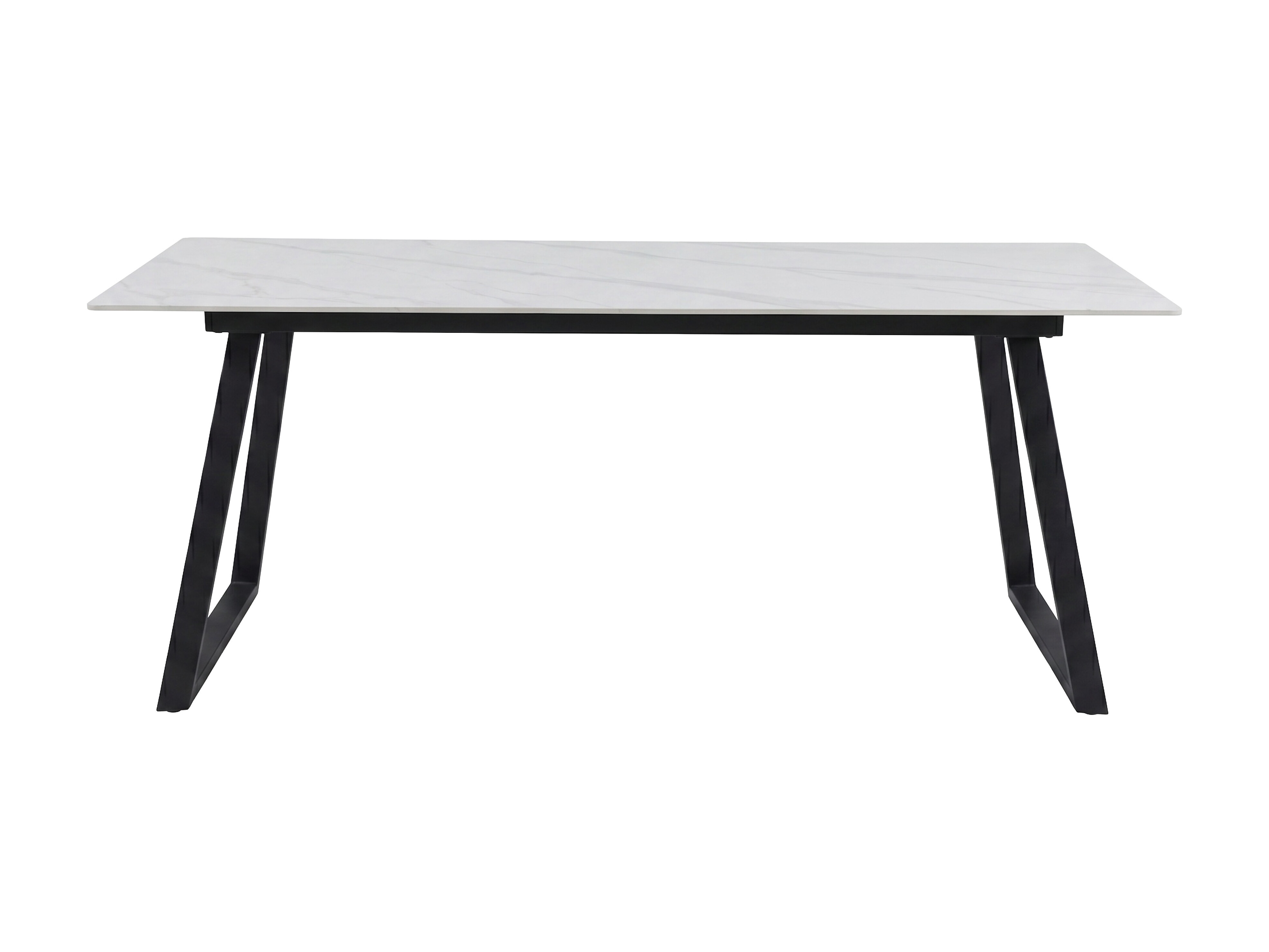 Tafel Dallas 5355 (Wit marmer + Zwart)