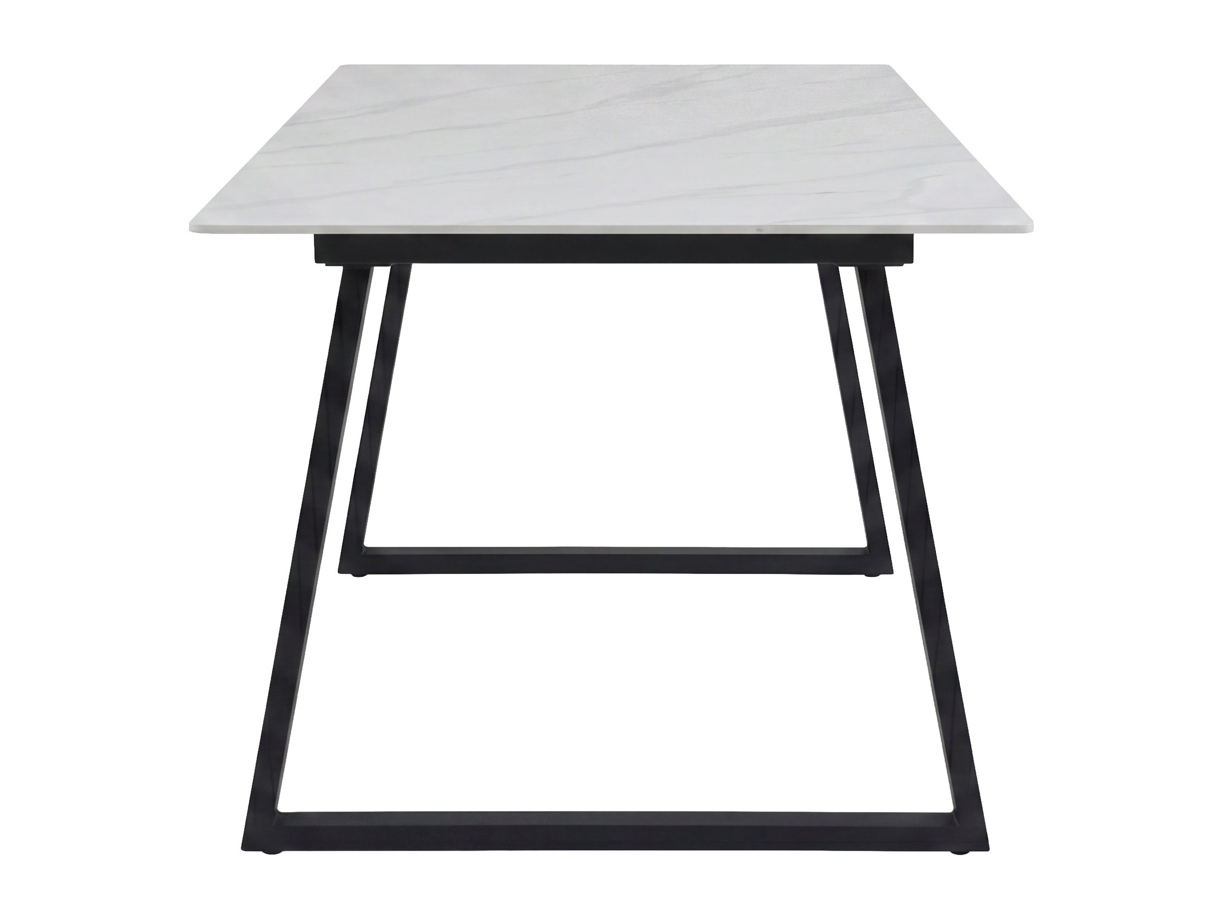Tafel Dallas 5355 (Wit marmer + Zwart)