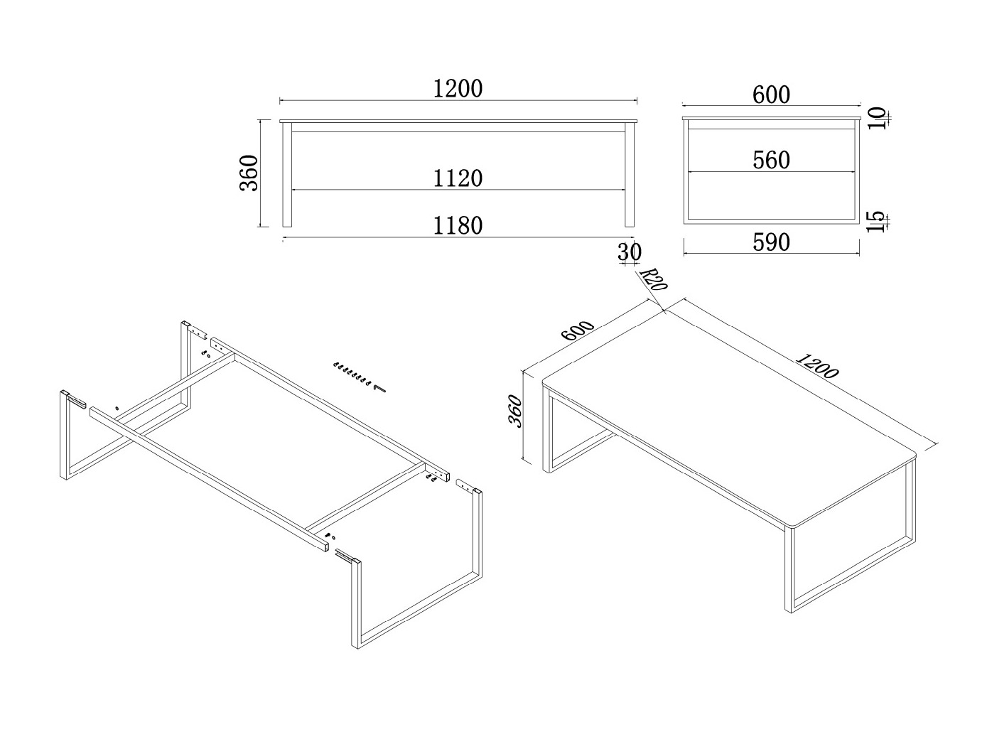 Salontafel Dallas 5356