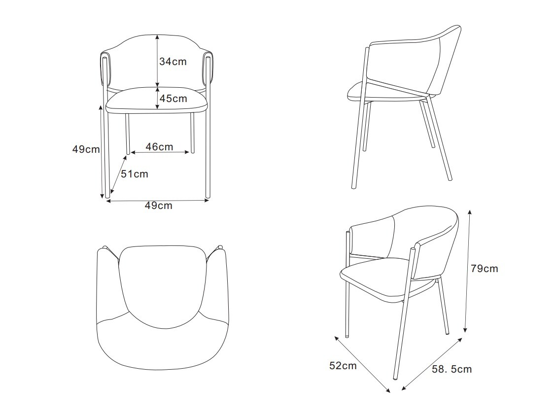 Stoel Dallas 5354 (Wit)