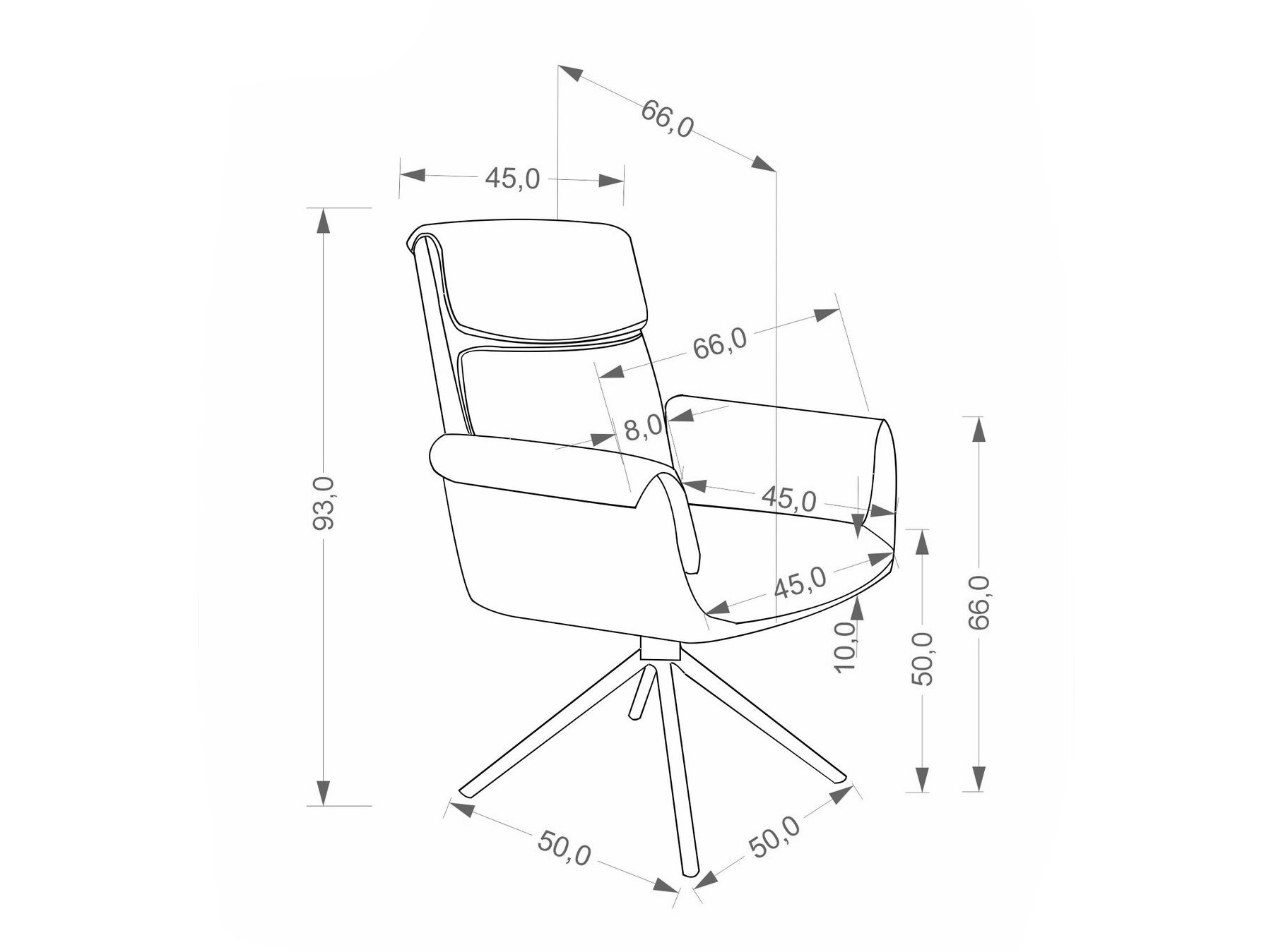 Stoel Houston 2205 (Baltimore 05 + Zwart)