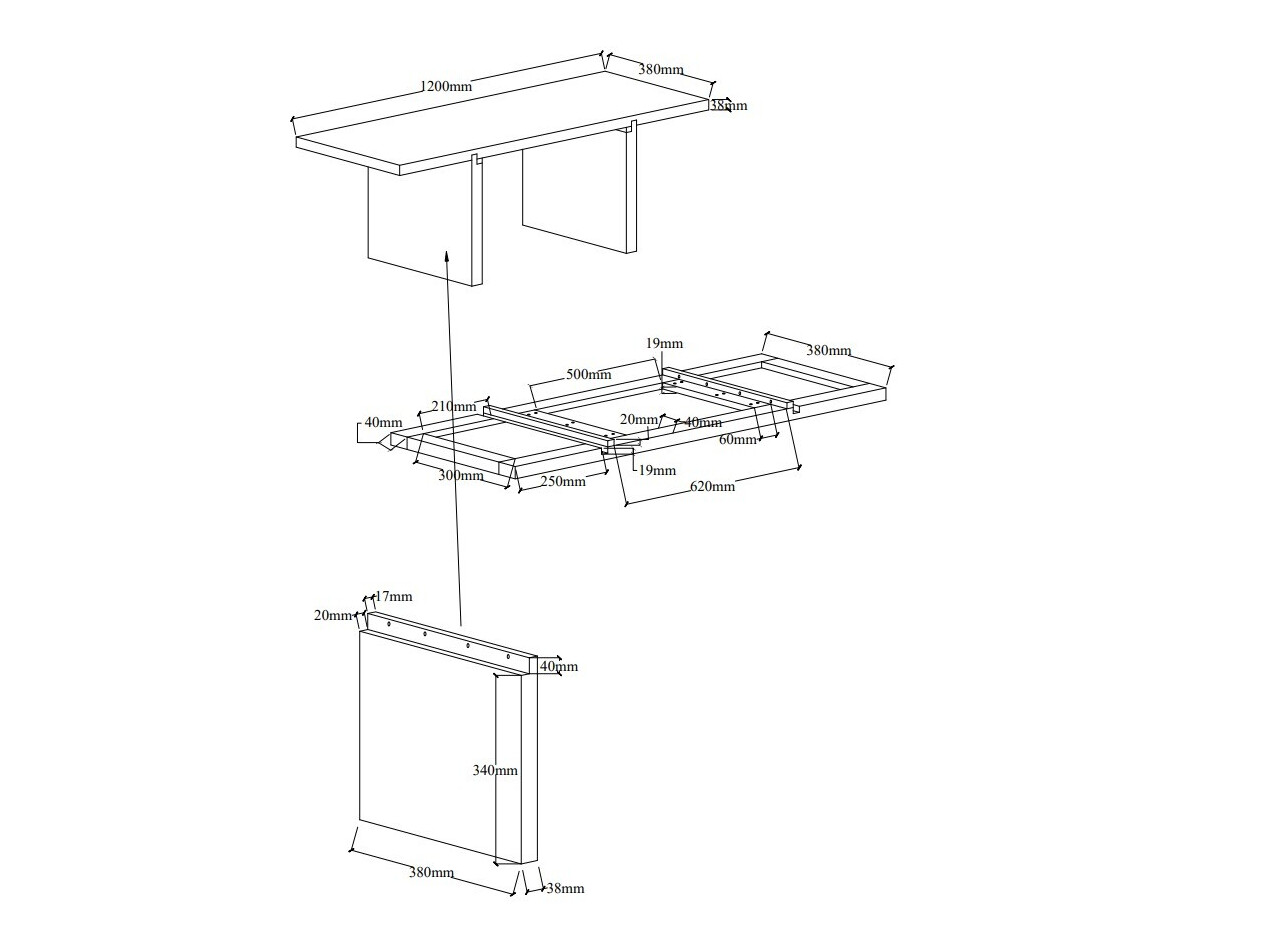 Salontafel Dallas 5351 (Zwart)