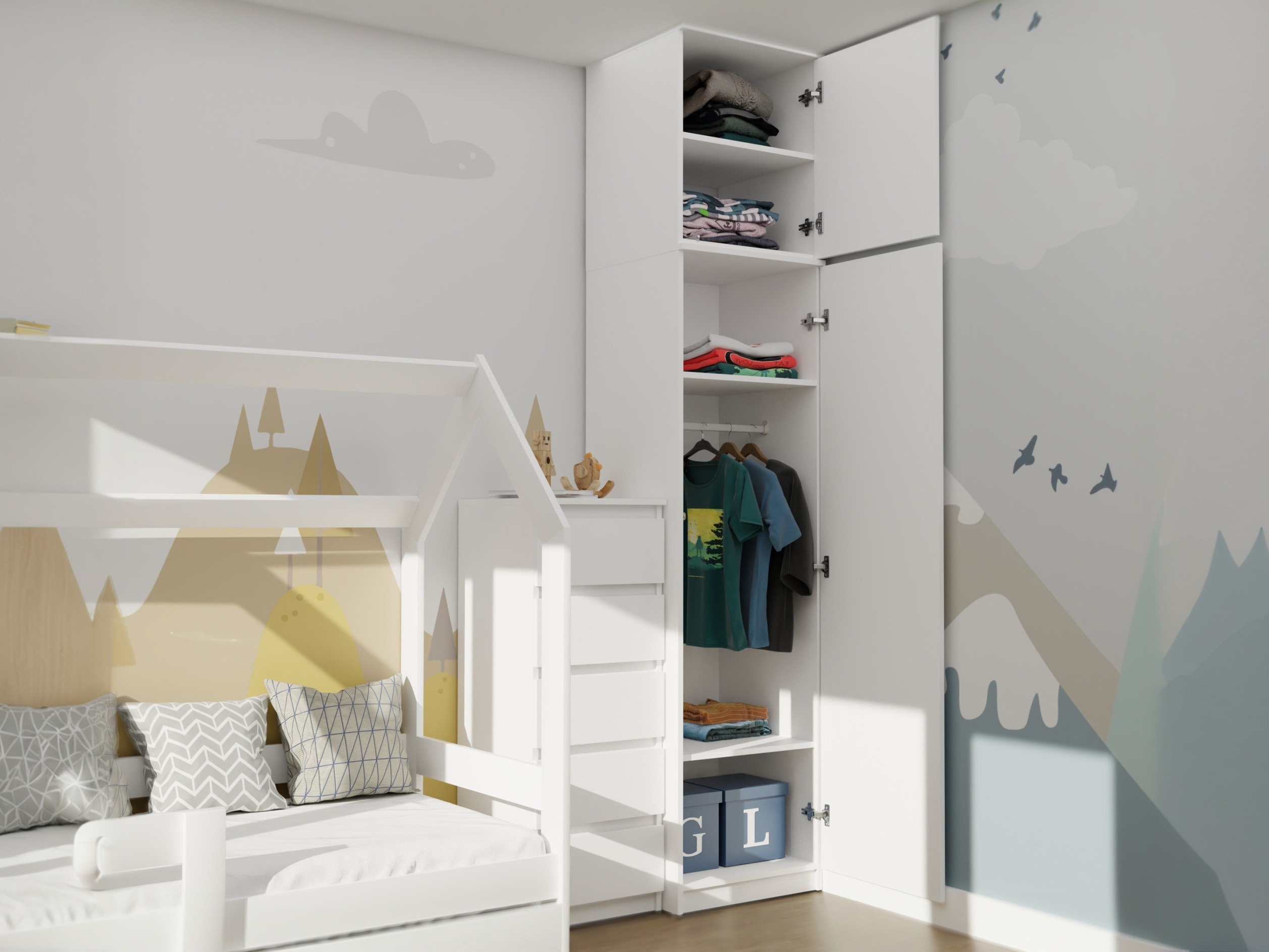 Kledingkast Mandeville 399 (Wit)