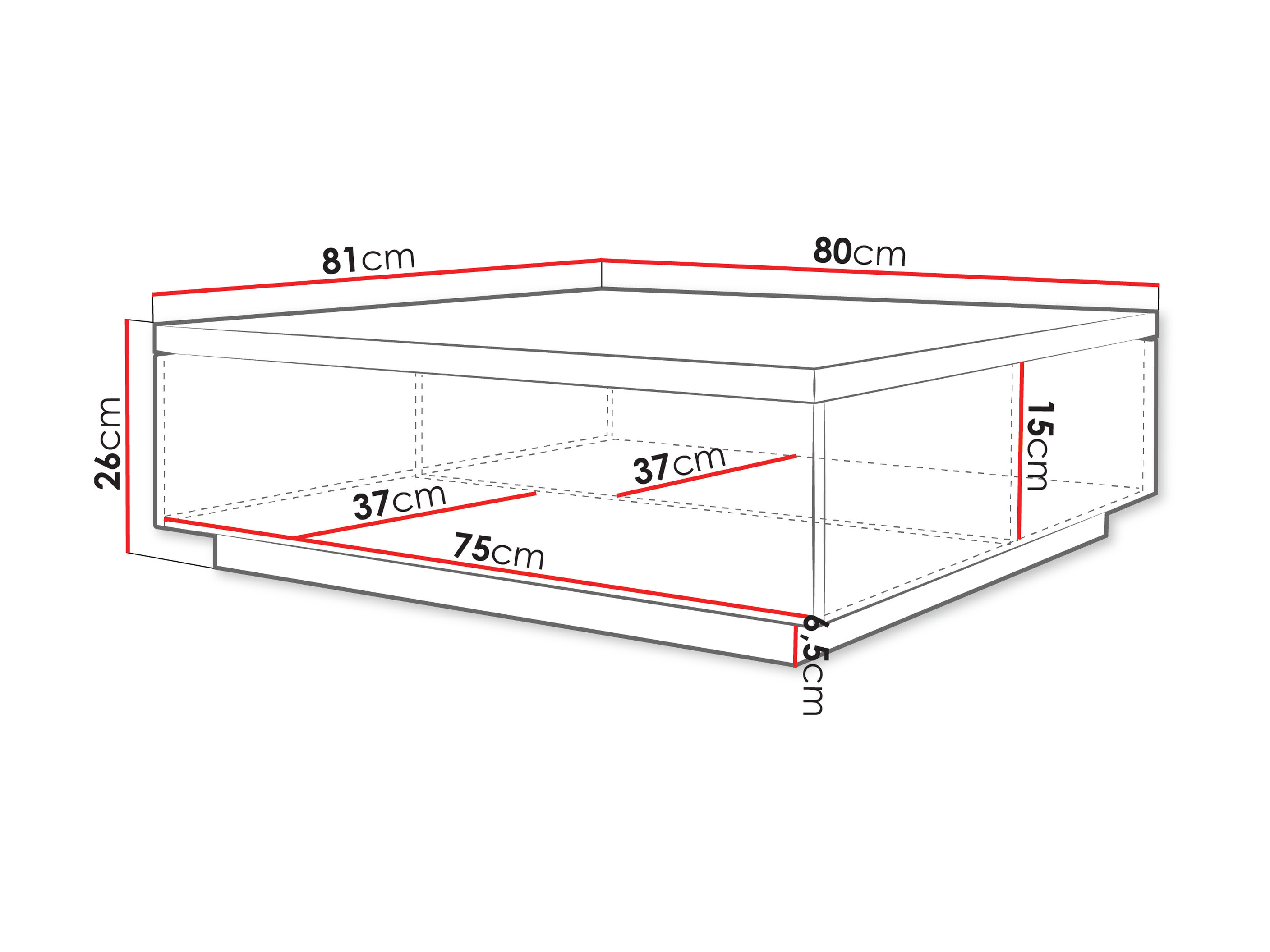 Salontafel Comfivo Ulmal (Beige)