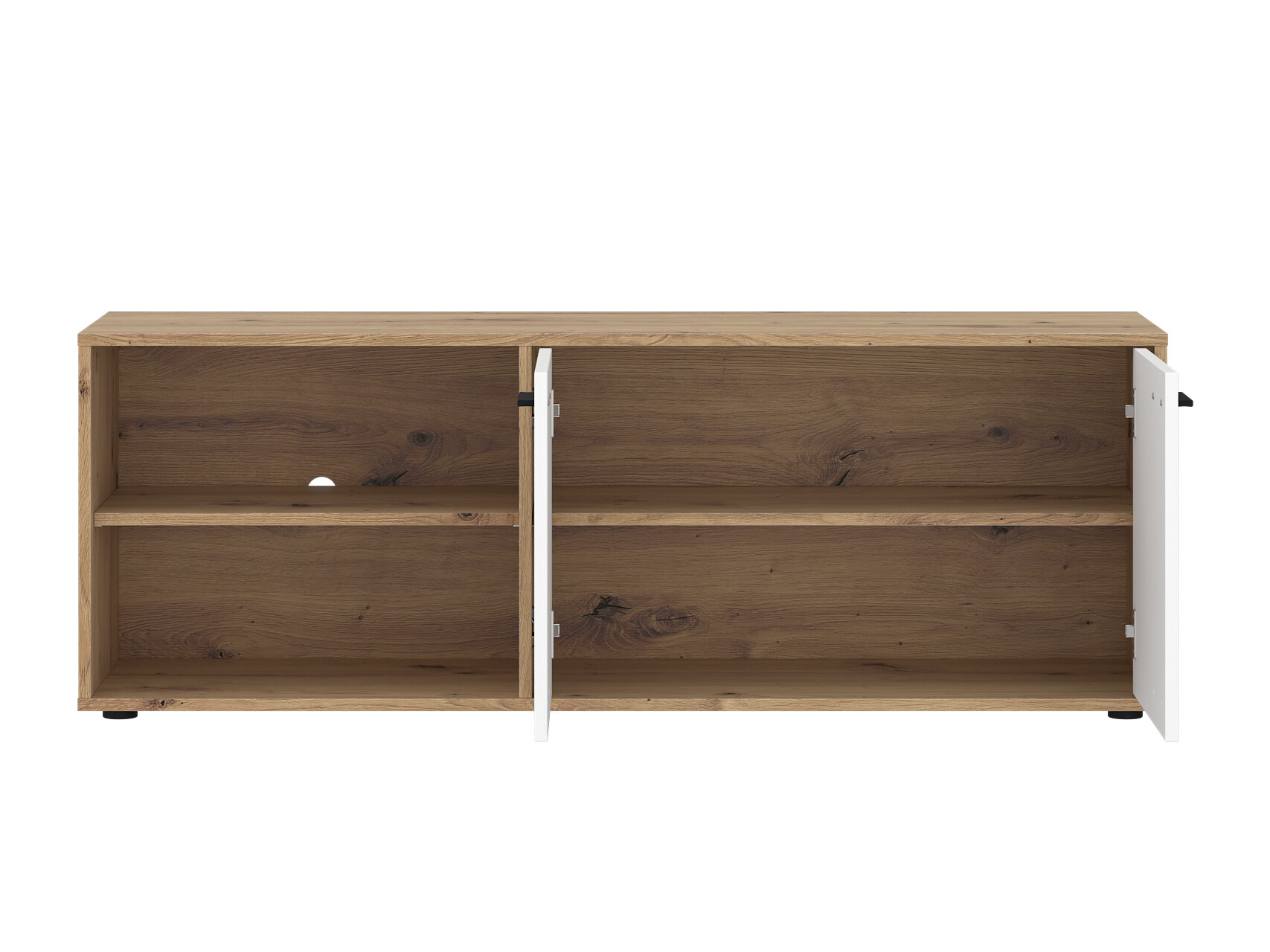 TV-meubel Ontario 245 (Wit + Artisan eiken)