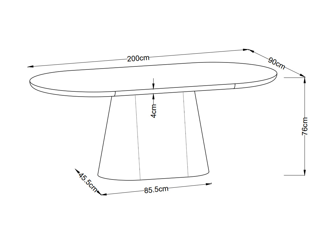 Tafel Dallas 5364 (Donker hout)