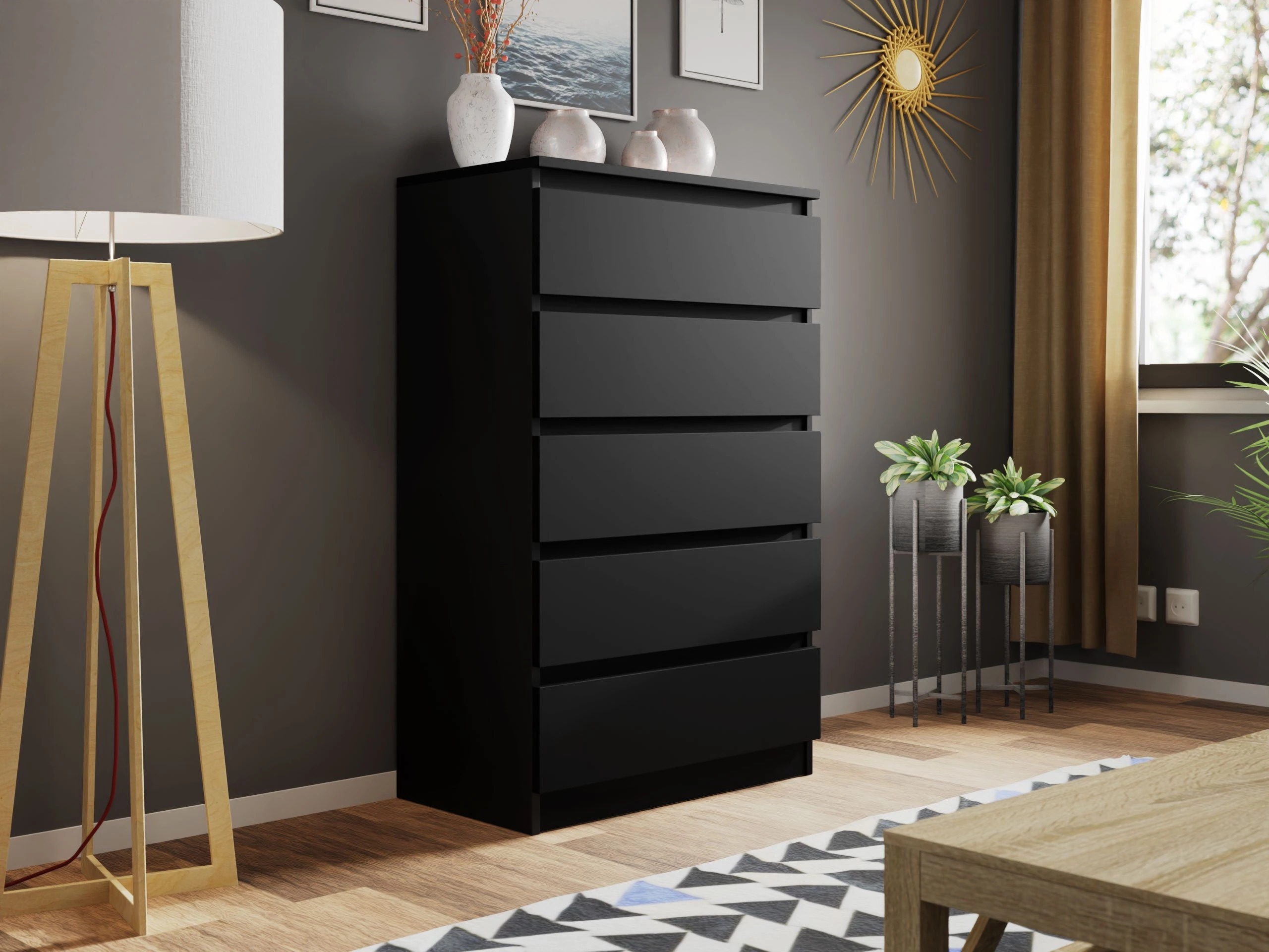 Ladekast Comfivo Structor IV (Zwart)