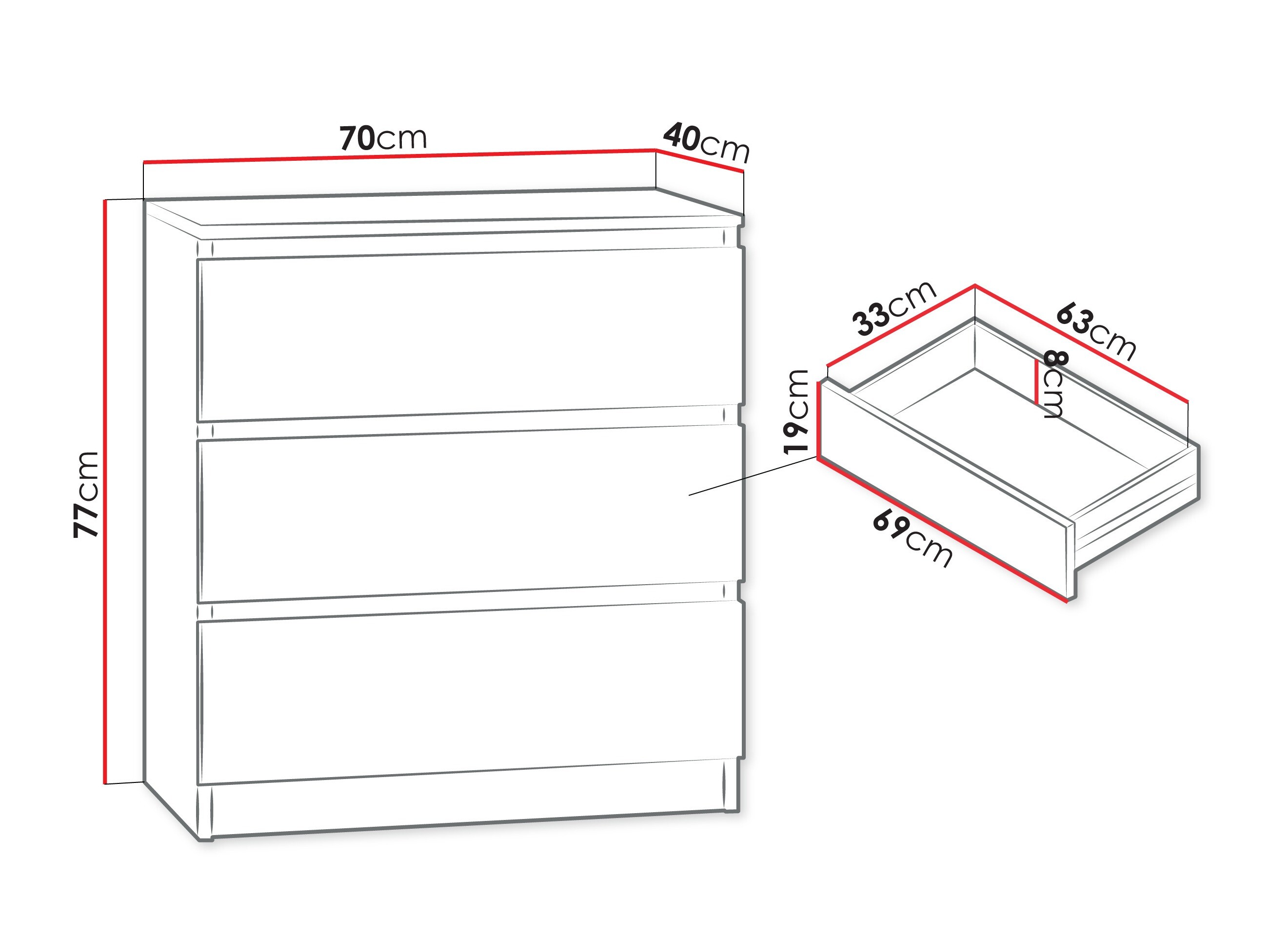 Ladekast Comfivo Structor (Wit)