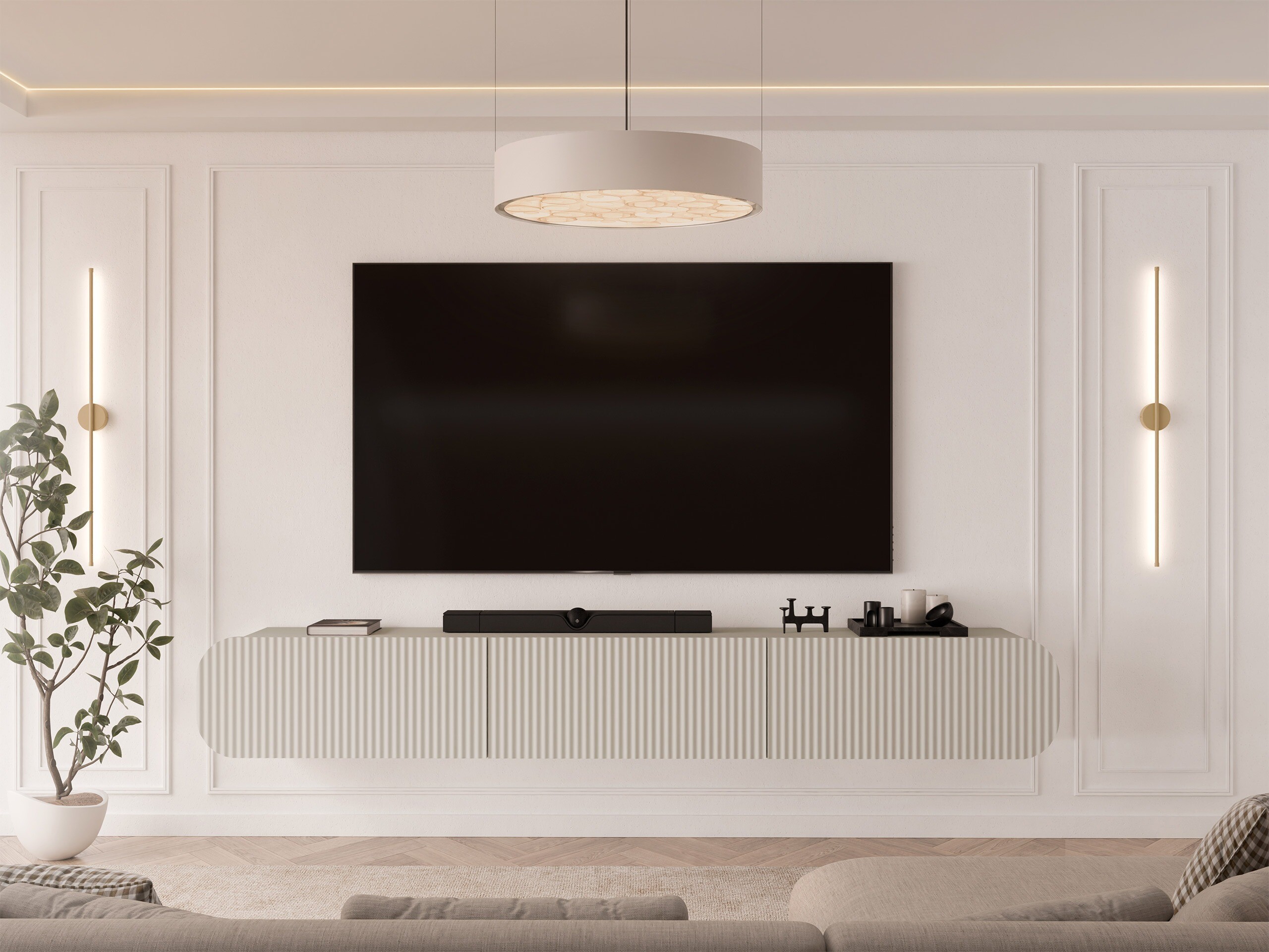 TV-meubel Comfivo Amorus (Beige)