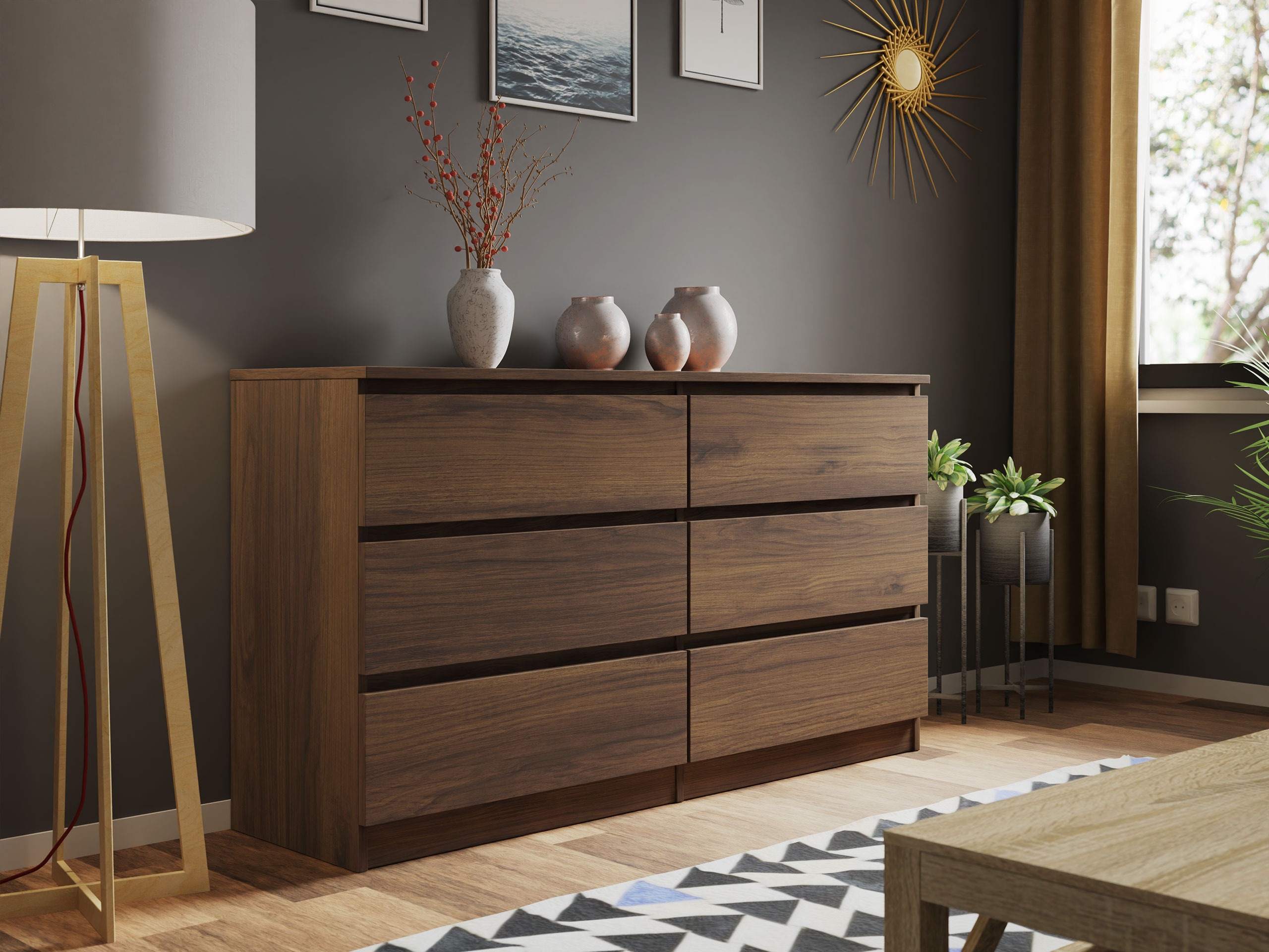 Ladekast Comfivo Structor II (Notenhout)