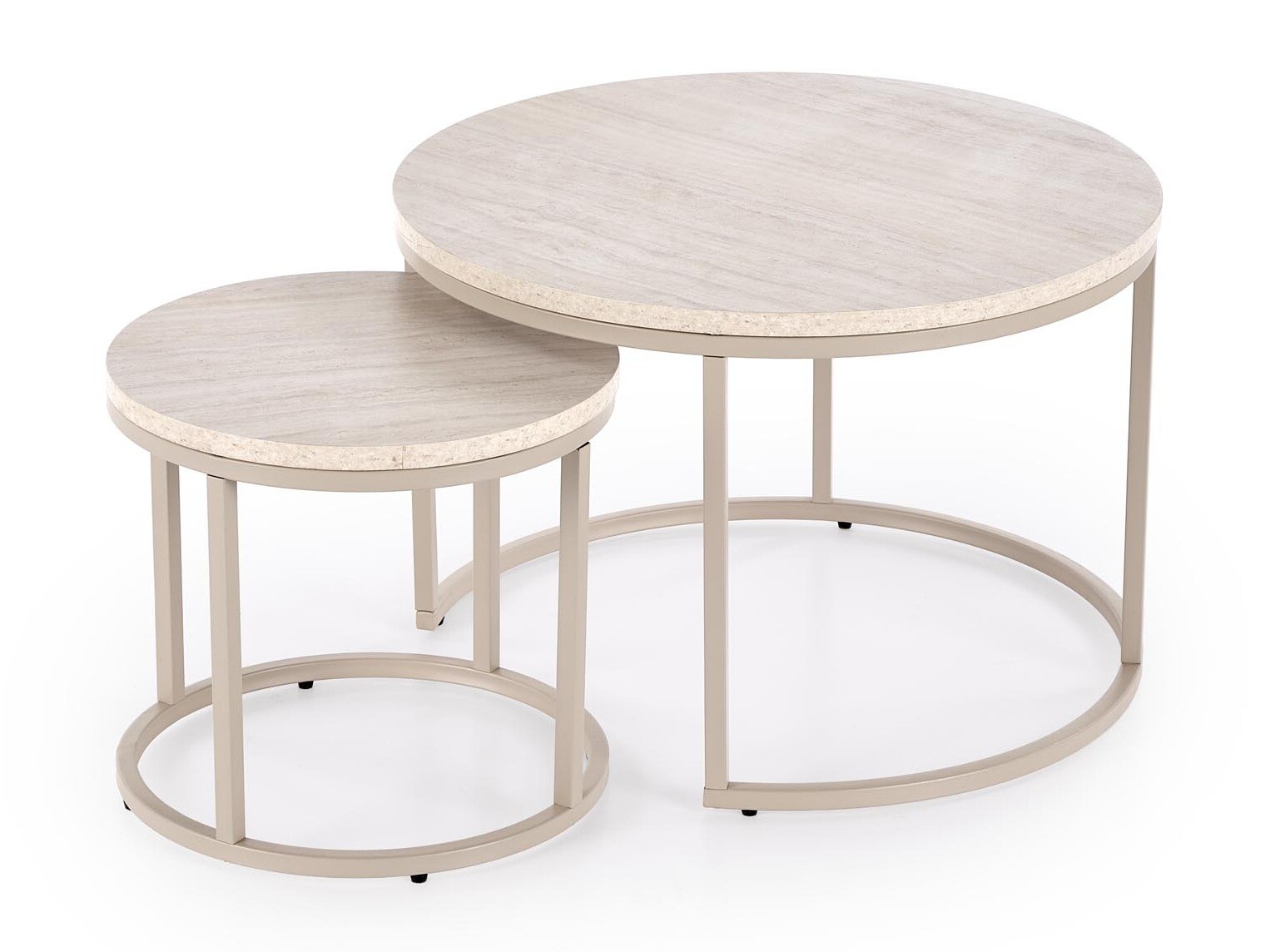 Salontafel set Houston 2213 (Licht travertin + Kasjmier)