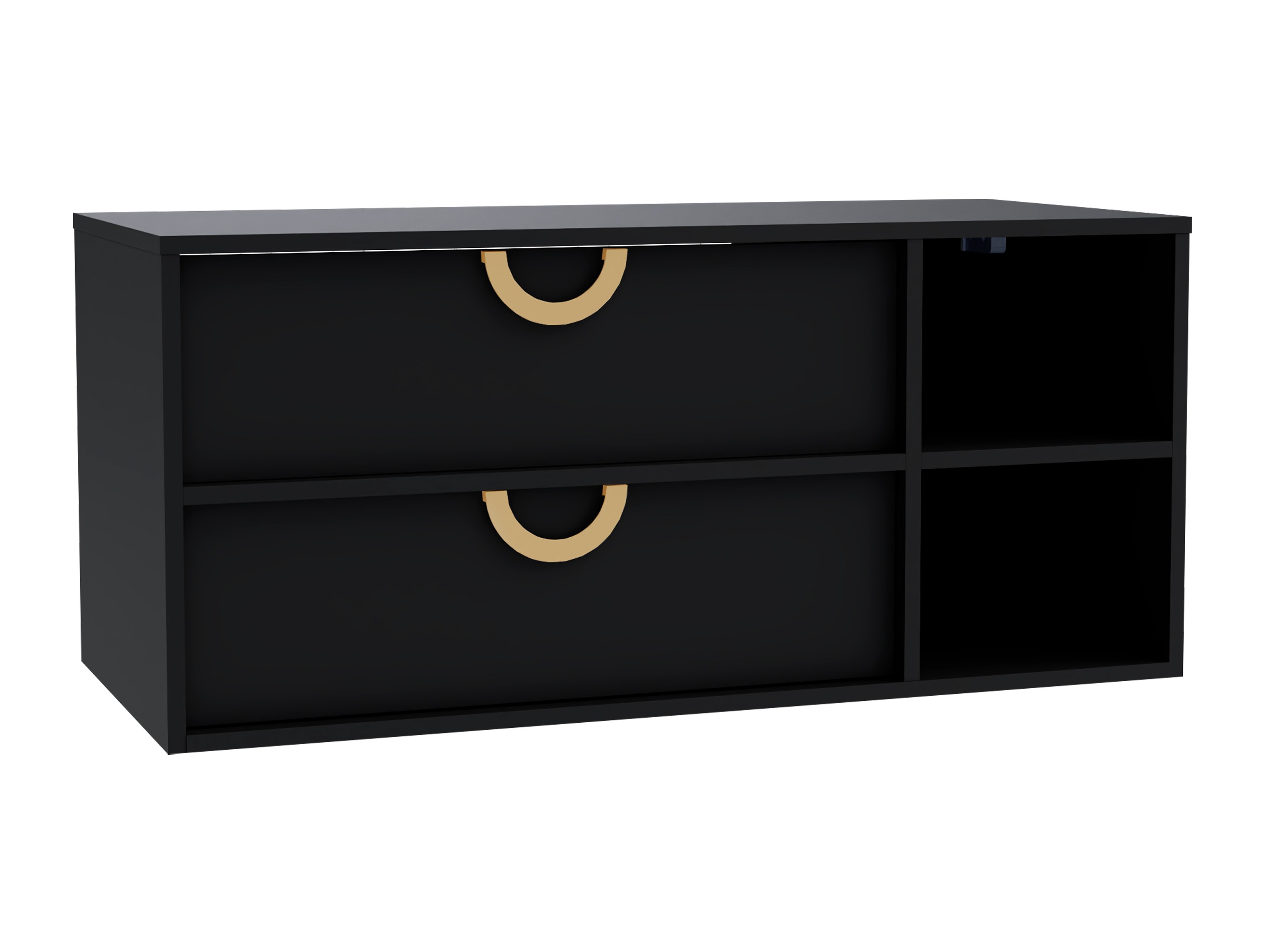 Hangend badkamermeubel voor wastafel Sodalis (Zwart)