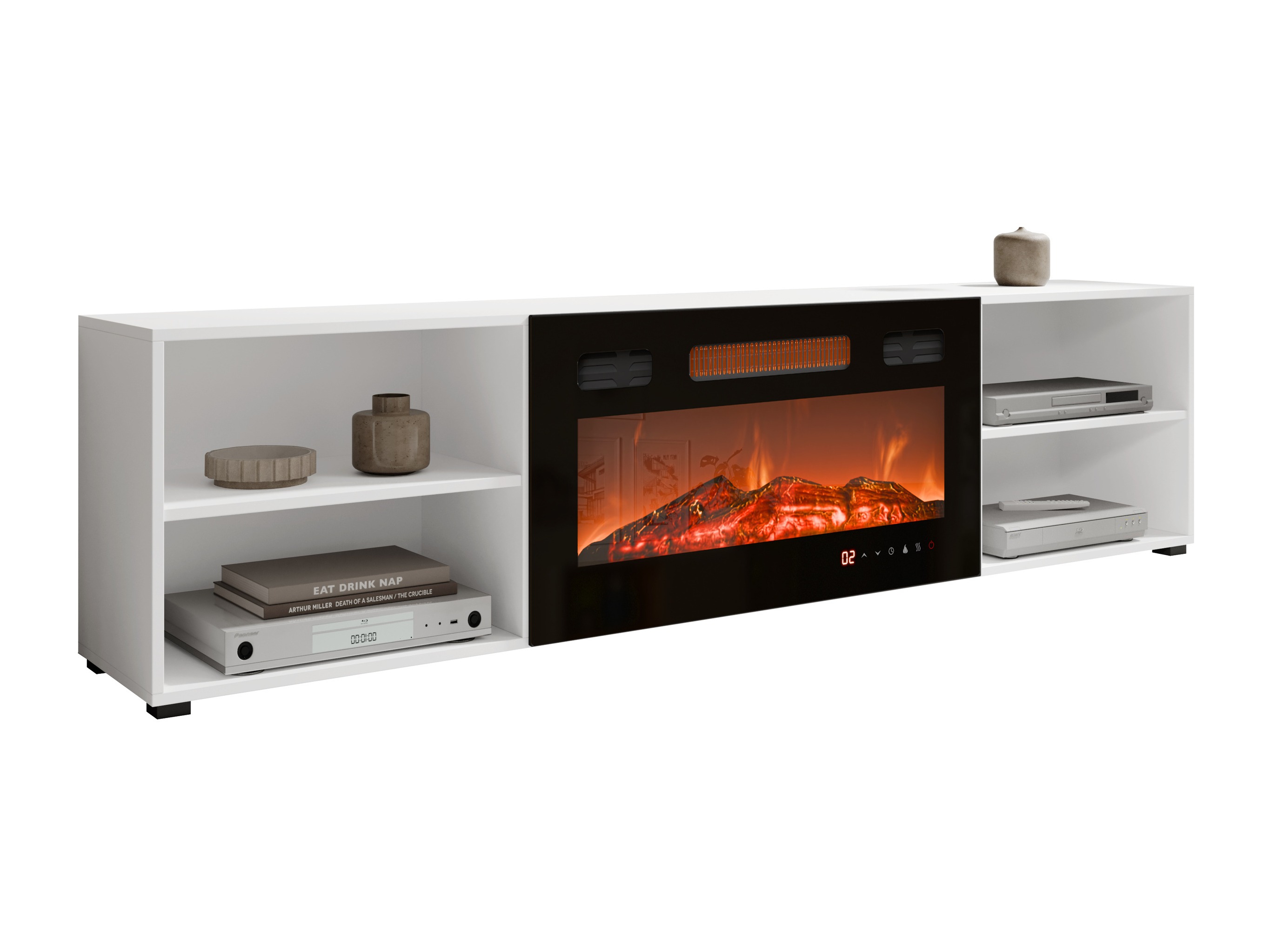 TV-meubel Charlotte 191 (Wit + Zwart)