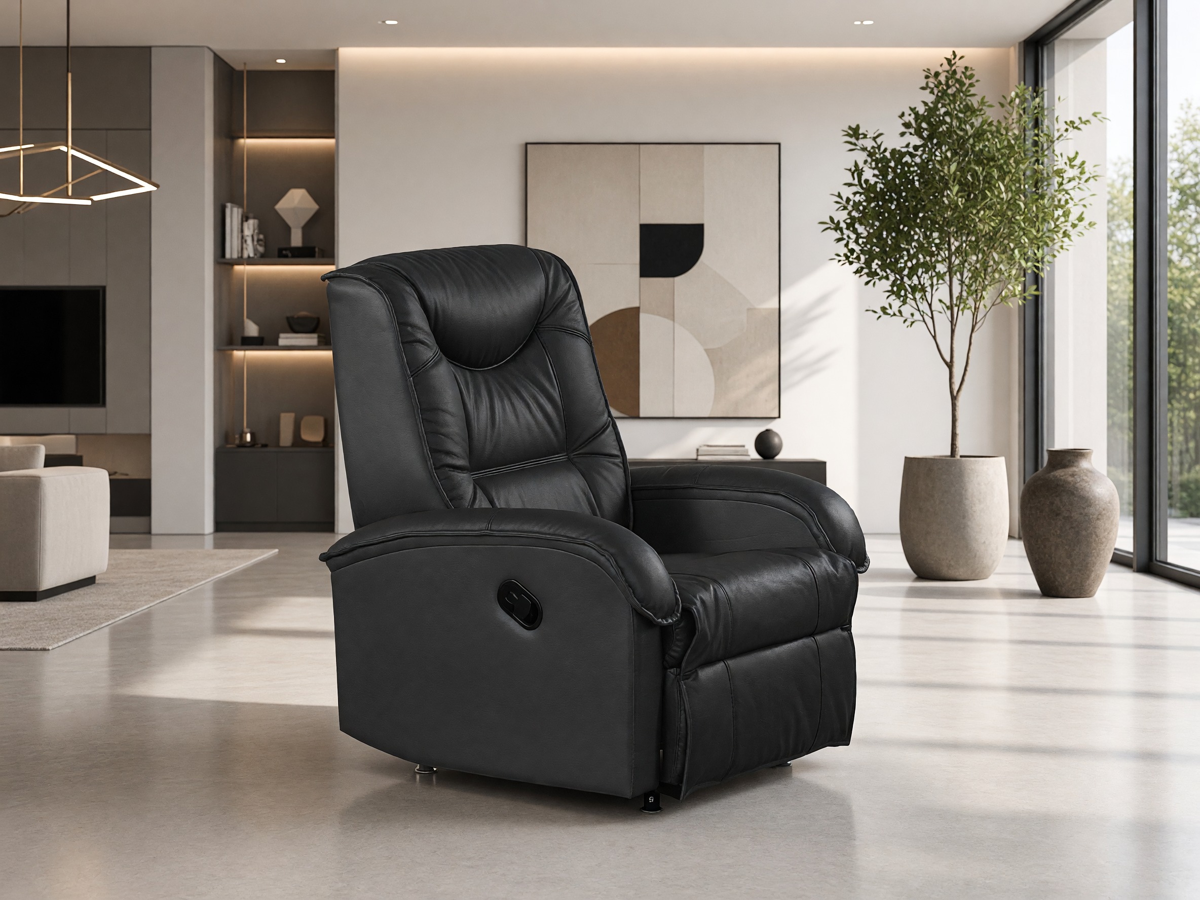 Relaxfauteuil Houston 564 (Zwart)