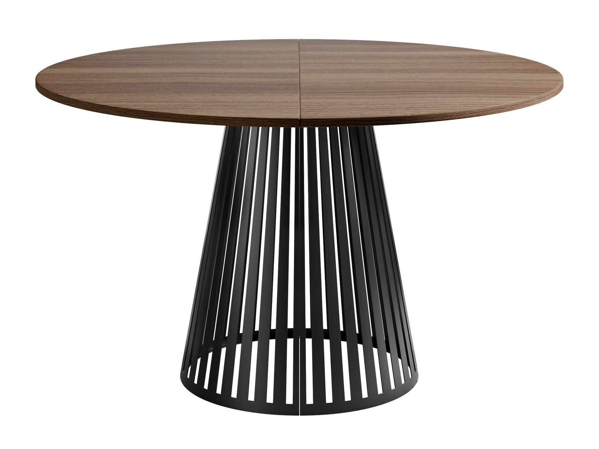 Tafel Prudentia (Notenhout + Zwart)
